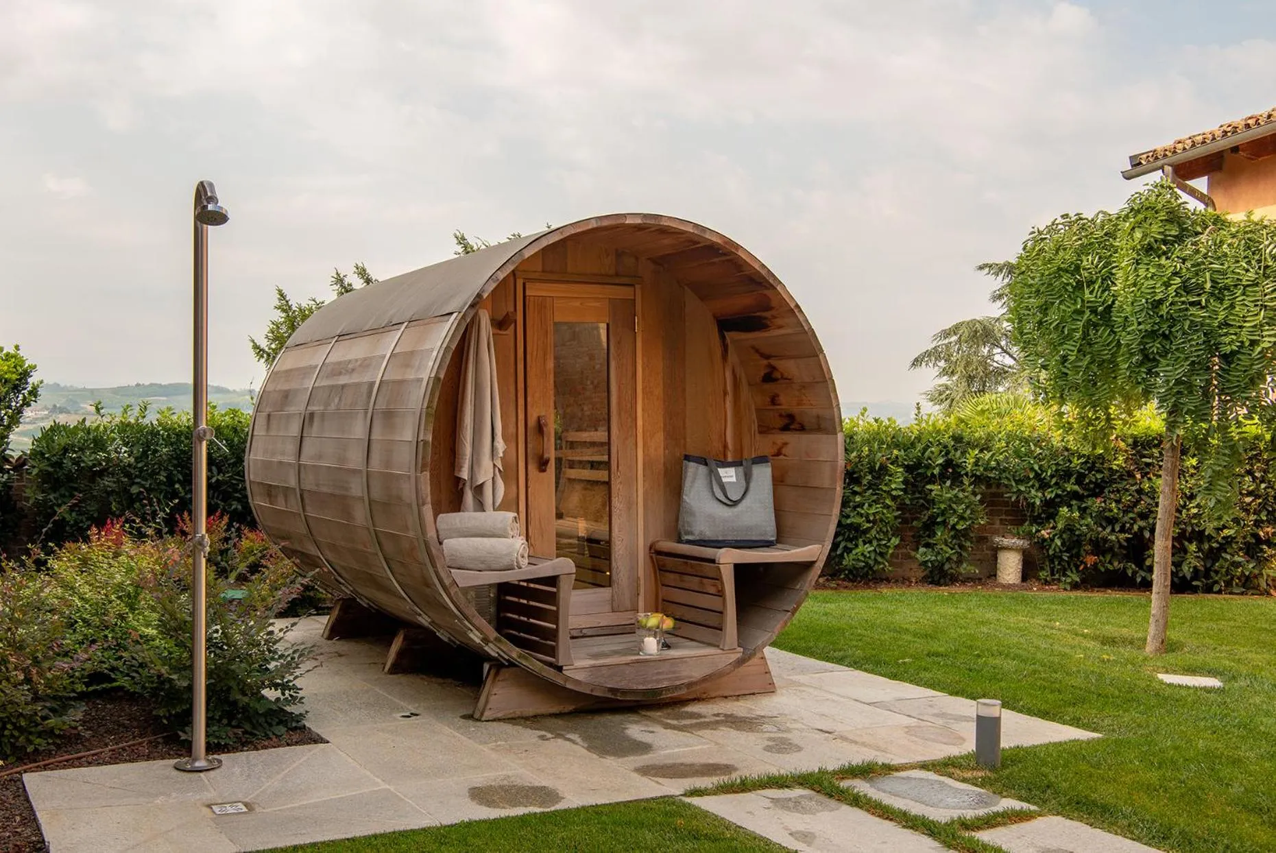 Sauna in Sunstar Hotel Piemont Castello di Villa