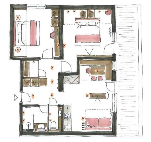 Floor plan in Hotel Stern