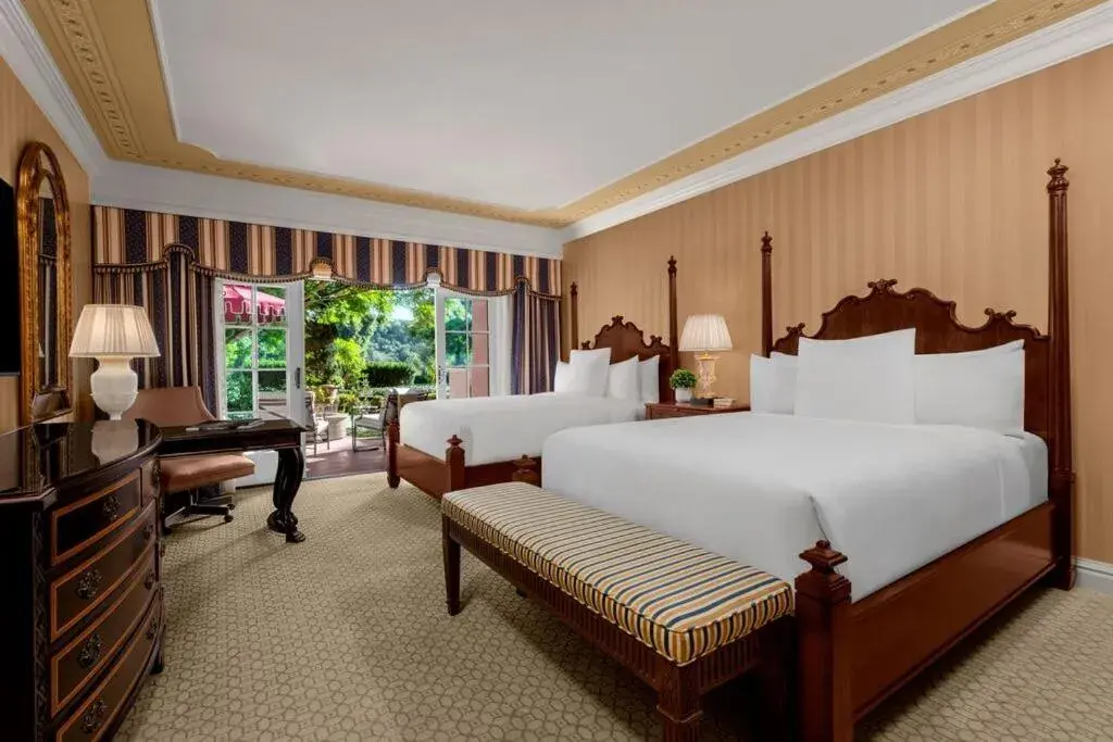 Deluxe Queen Room with Two Queen Beds and Private Fireside Terrace - Resort View in Fairmont Grand Del Mar Deluxe Queen Room with Two Queen Beds and Private Fireside Terrace - Resort View in Fairmont Grand Del Mar