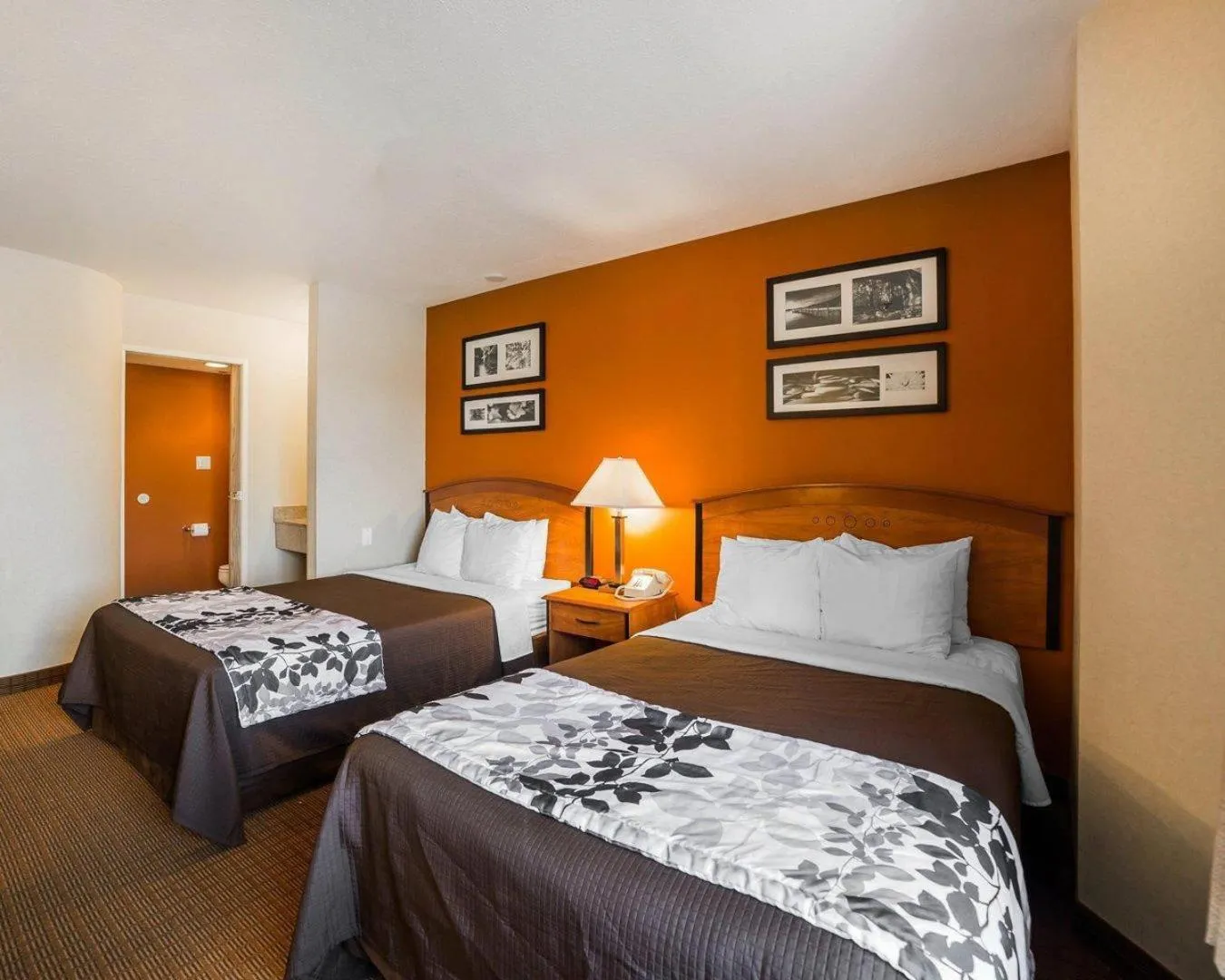 Bedroom, Bed in Sleep Inn South Jordan-Sandy