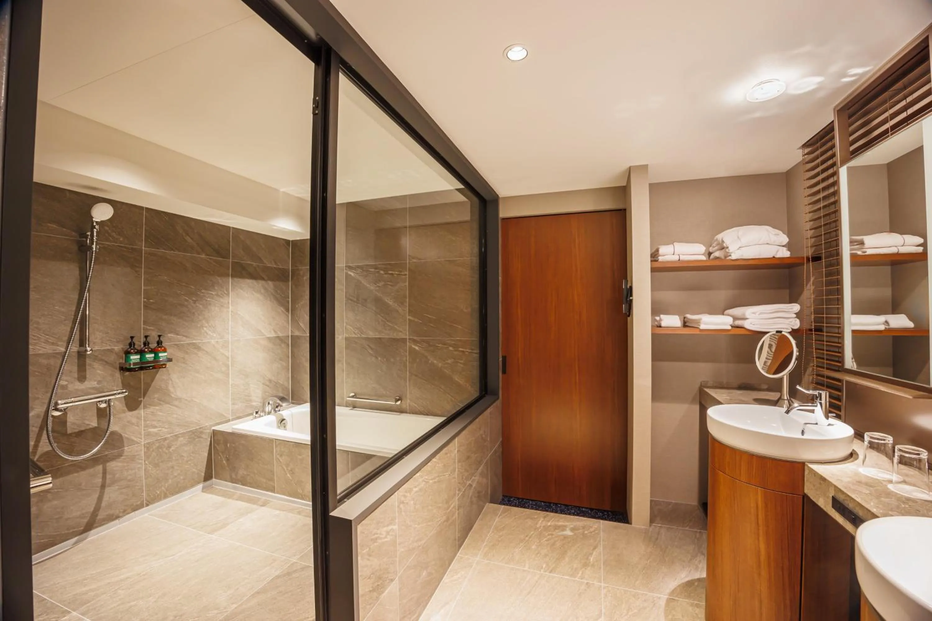 Bathroom in ANA Crowne Plaza Hiroshima by IHG