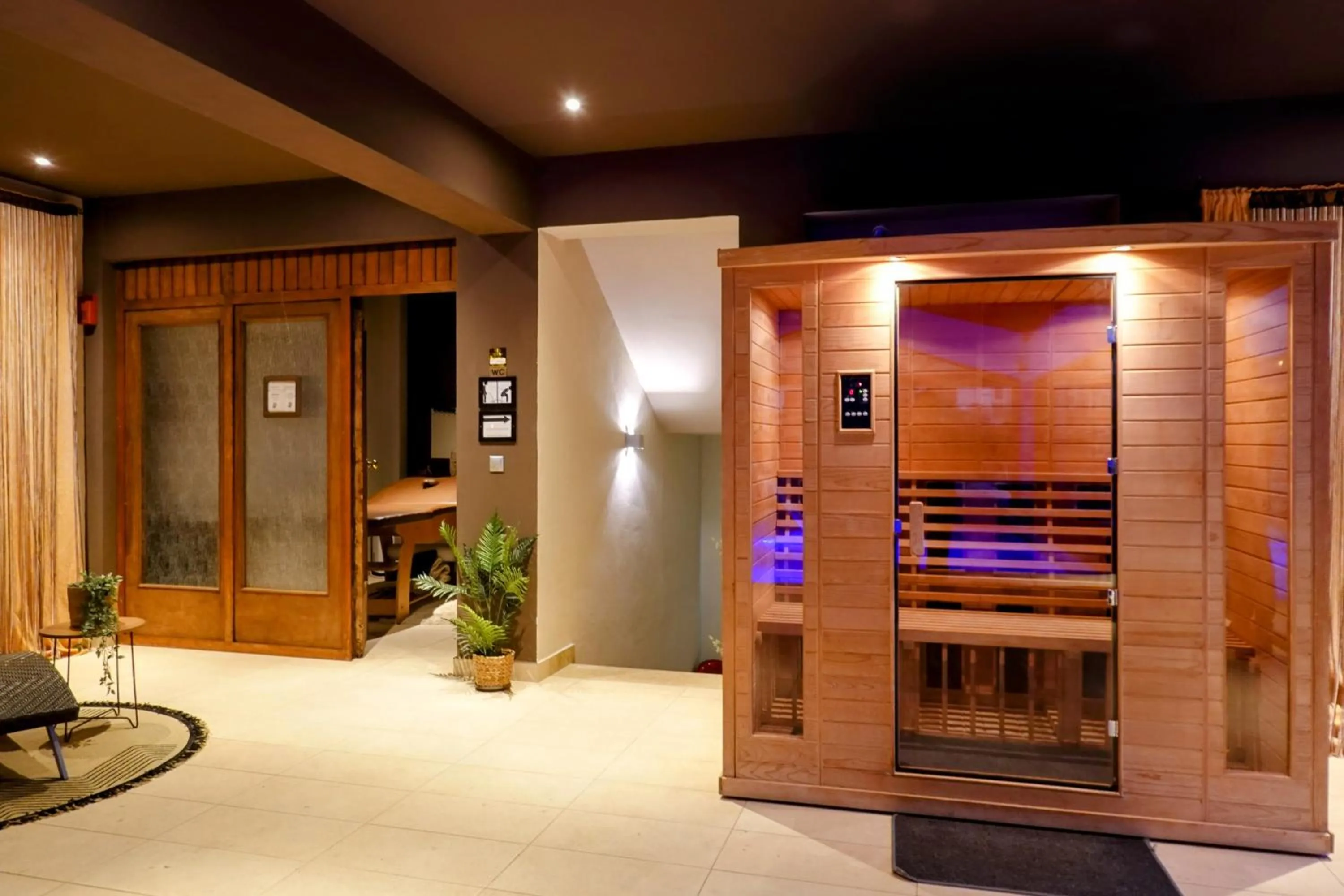 Sauna in Mont Helmos Hotel