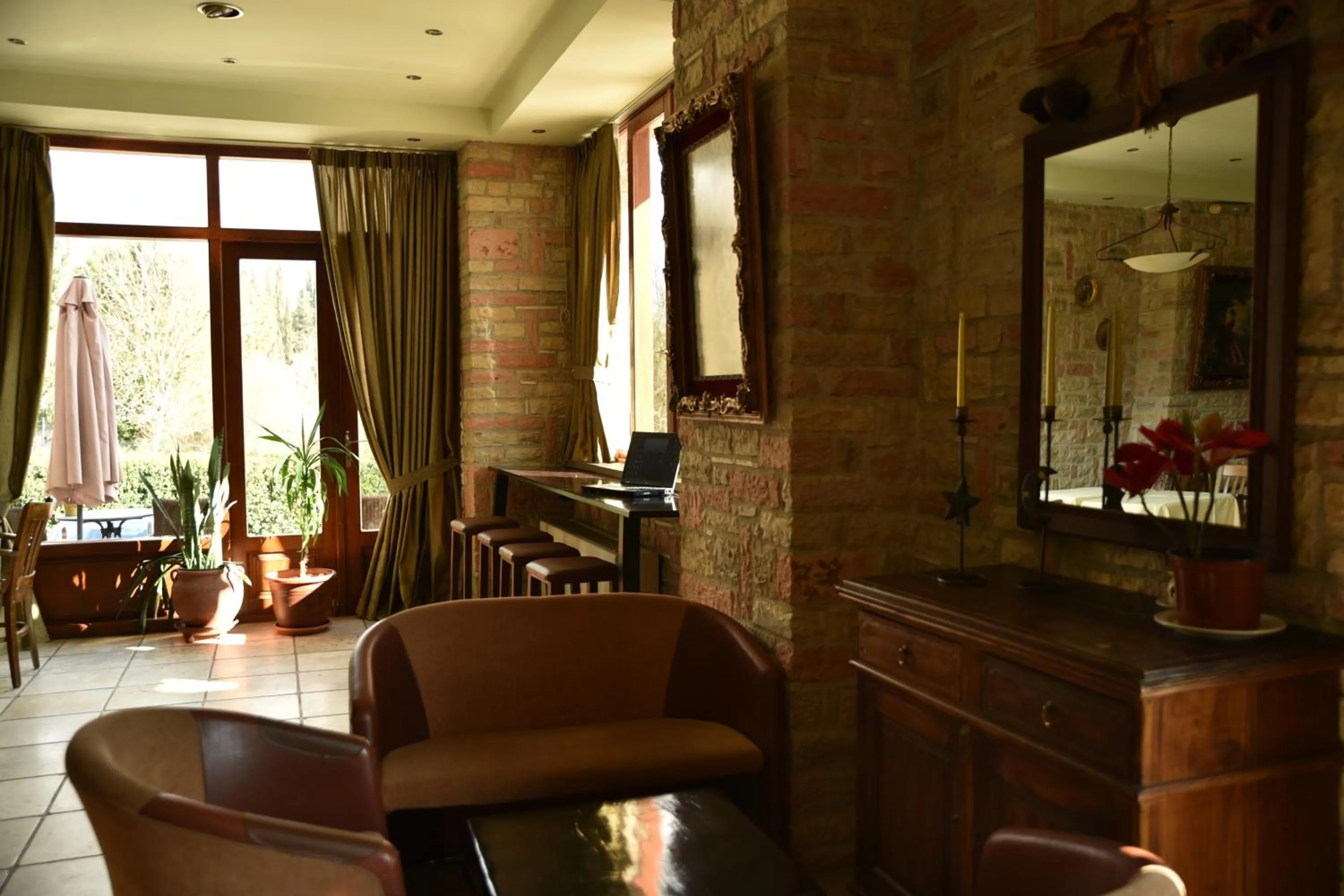 Seating area in Mont Helmos Hotel