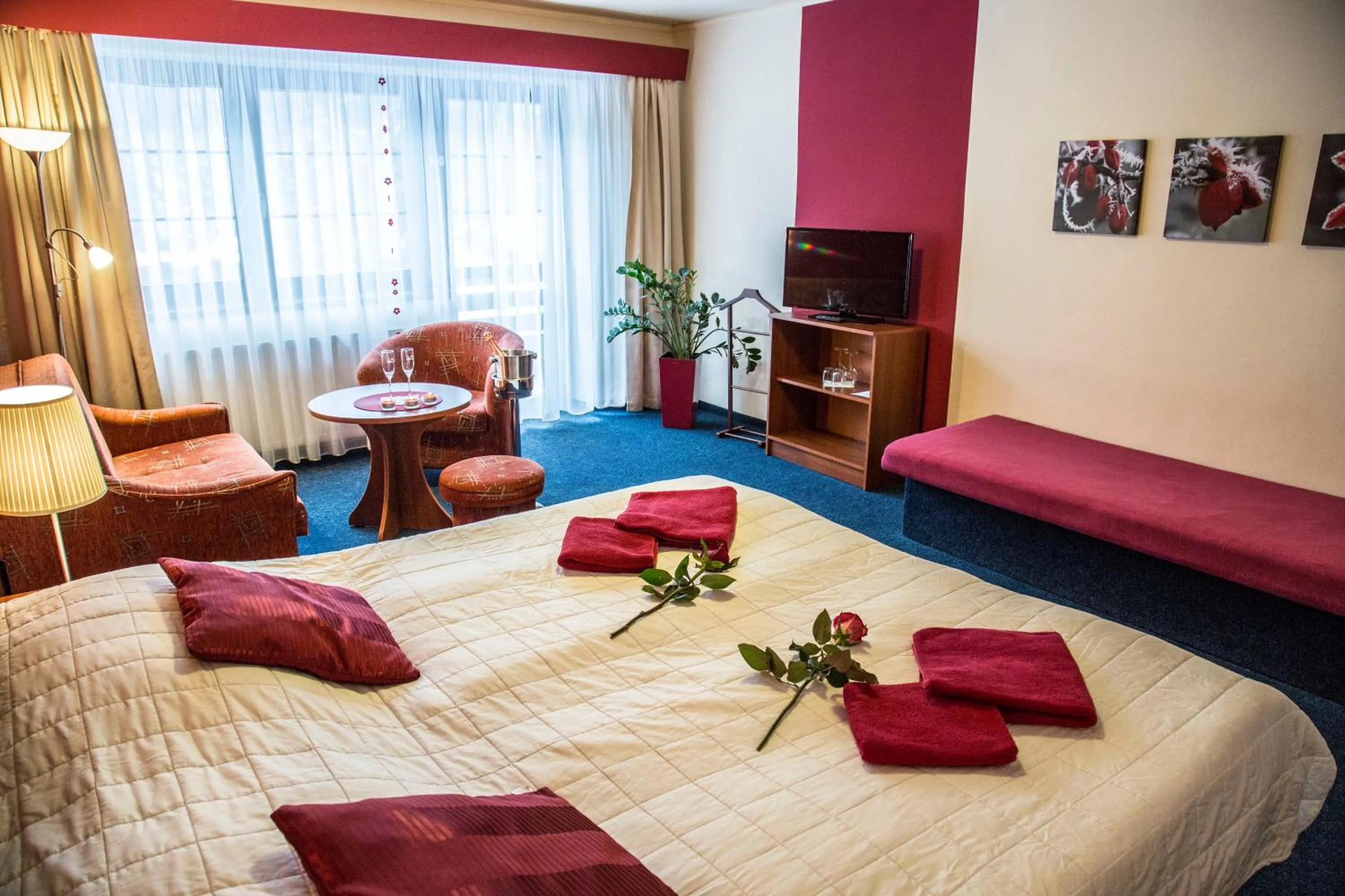 TV and multimedia, Bed in Hotel Centrum Harrachov