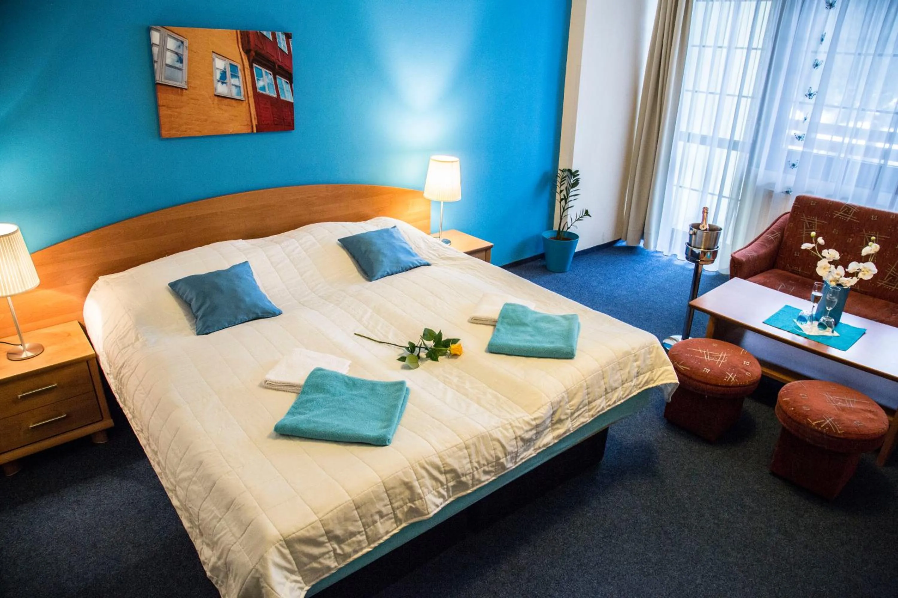 Bedroom, Bed in Hotel Centrum Harrachov