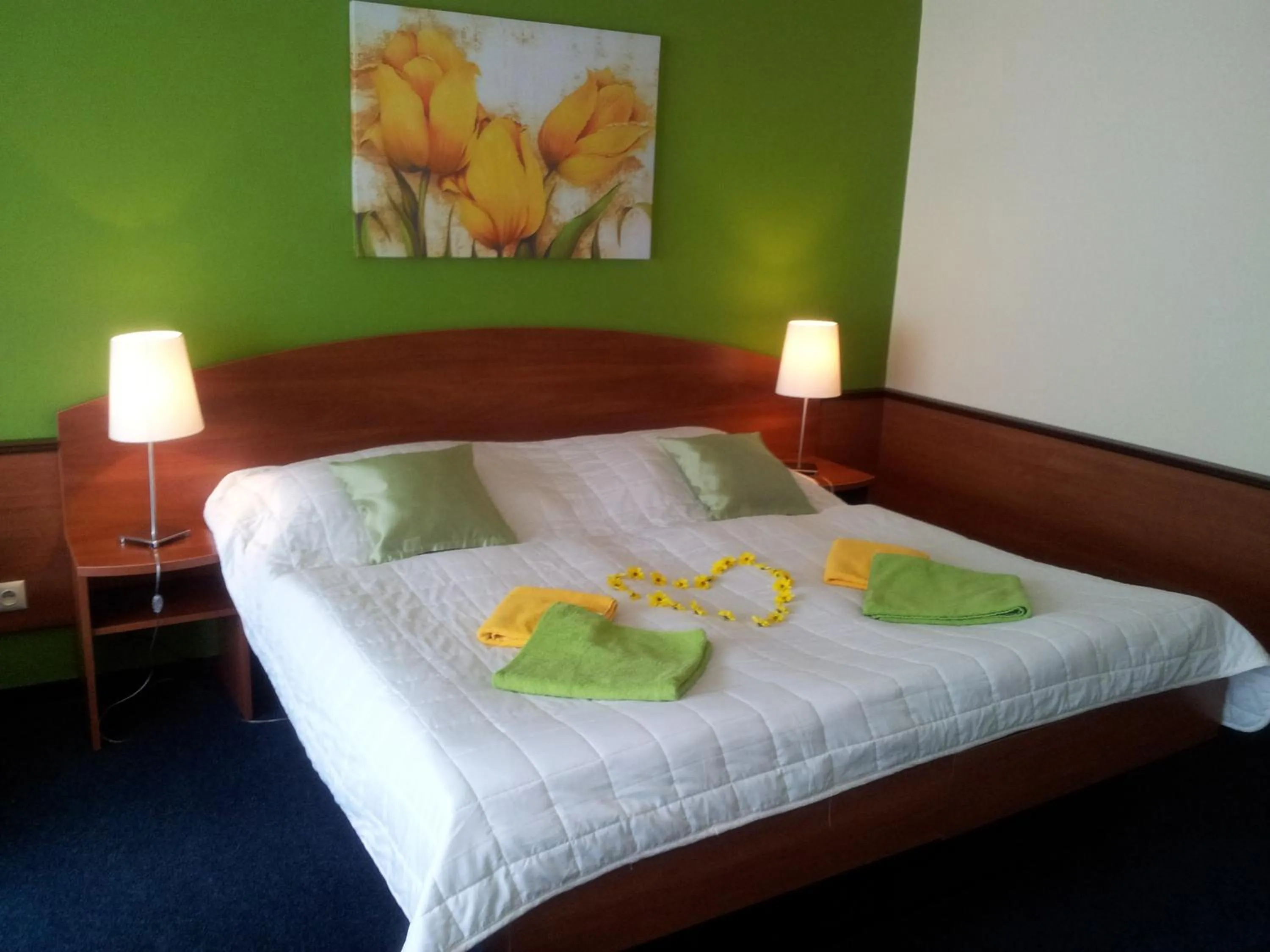 Decorative detail, Bed in Hotel Centrum Harrachov