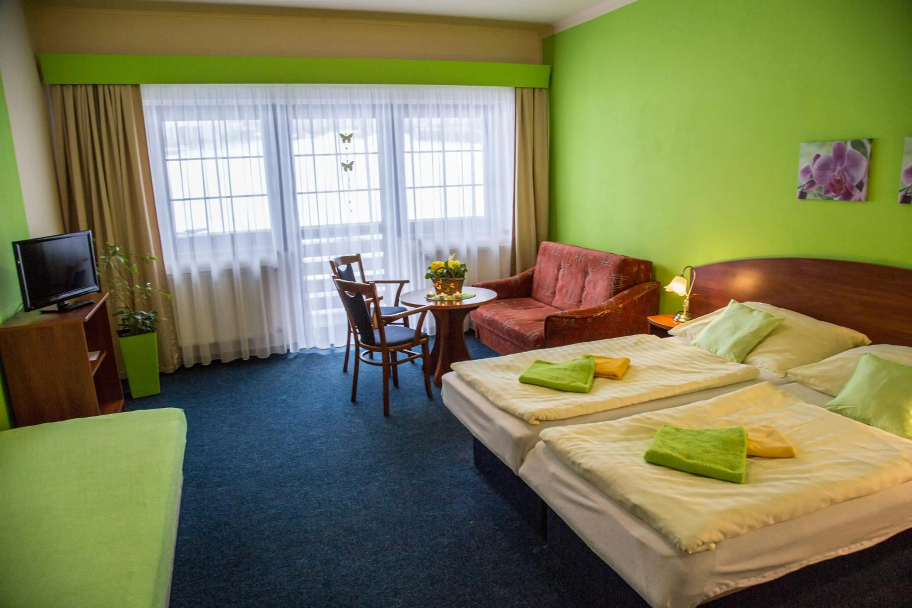 Bedroom, Bed in Hotel Centrum Harrachov