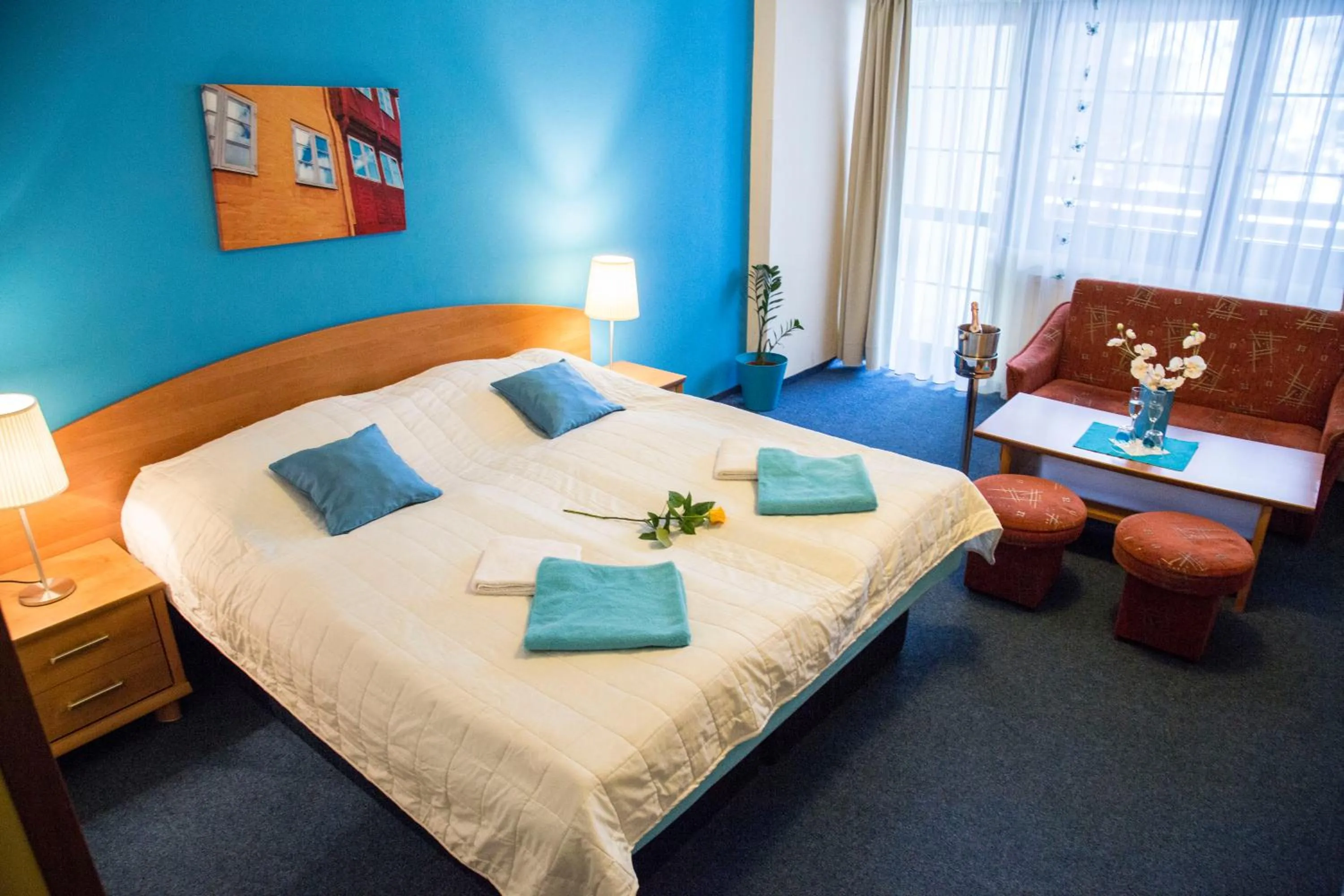 Bedroom, Bed in Hotel Centrum Harrachov