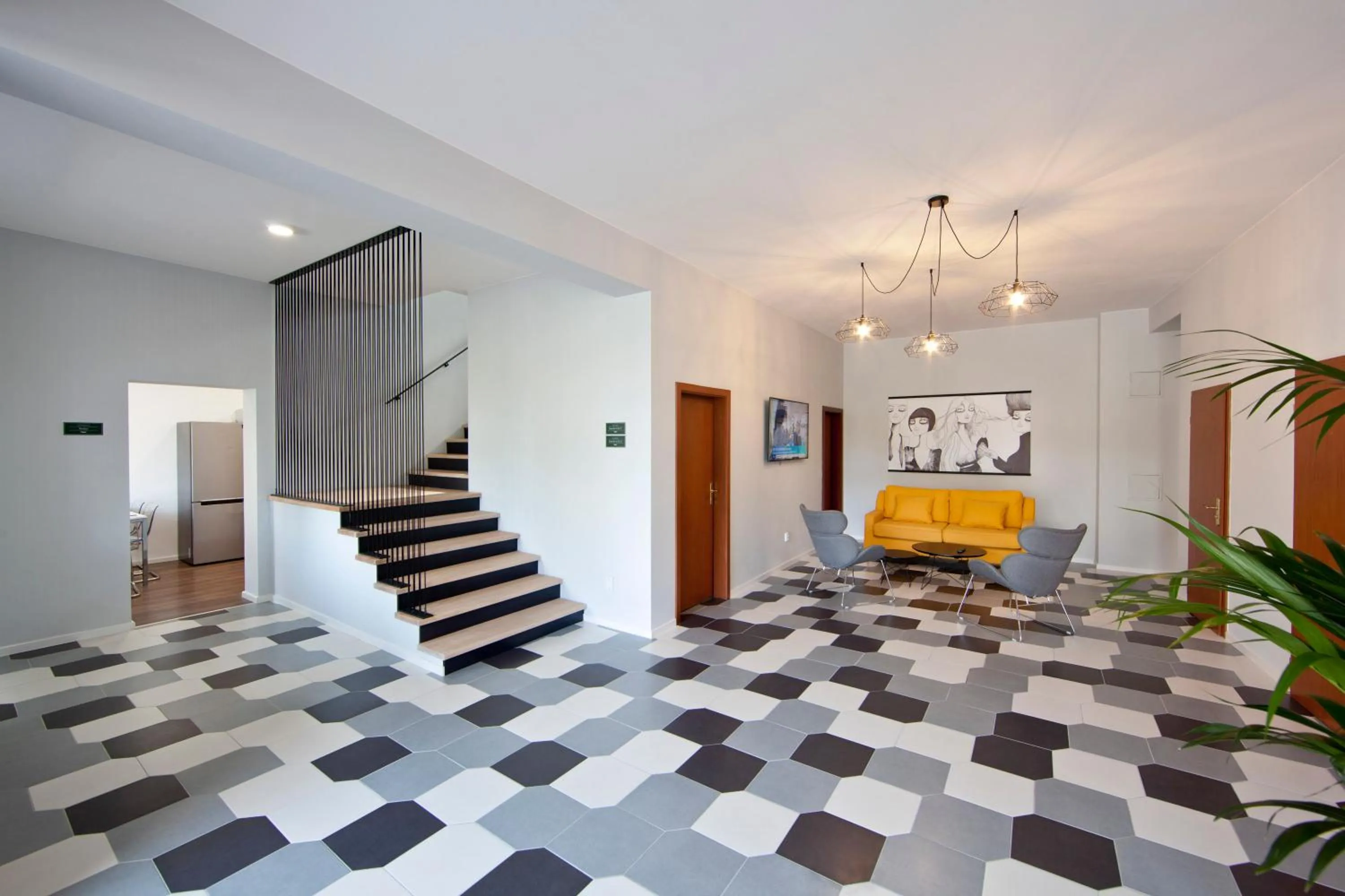 Communal lounge/ TV room in Rozmaryn Rooms & Apartments