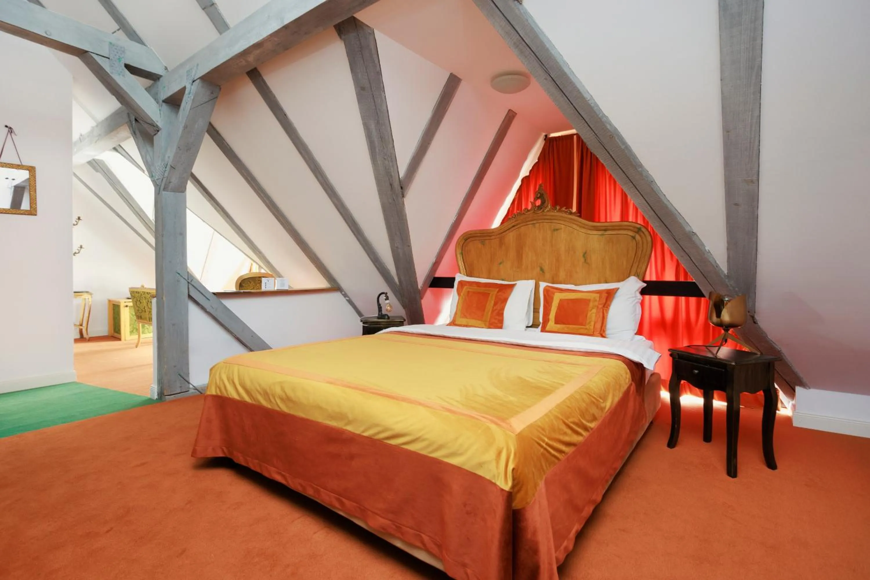 Bedroom, Bed in Conacul Archia