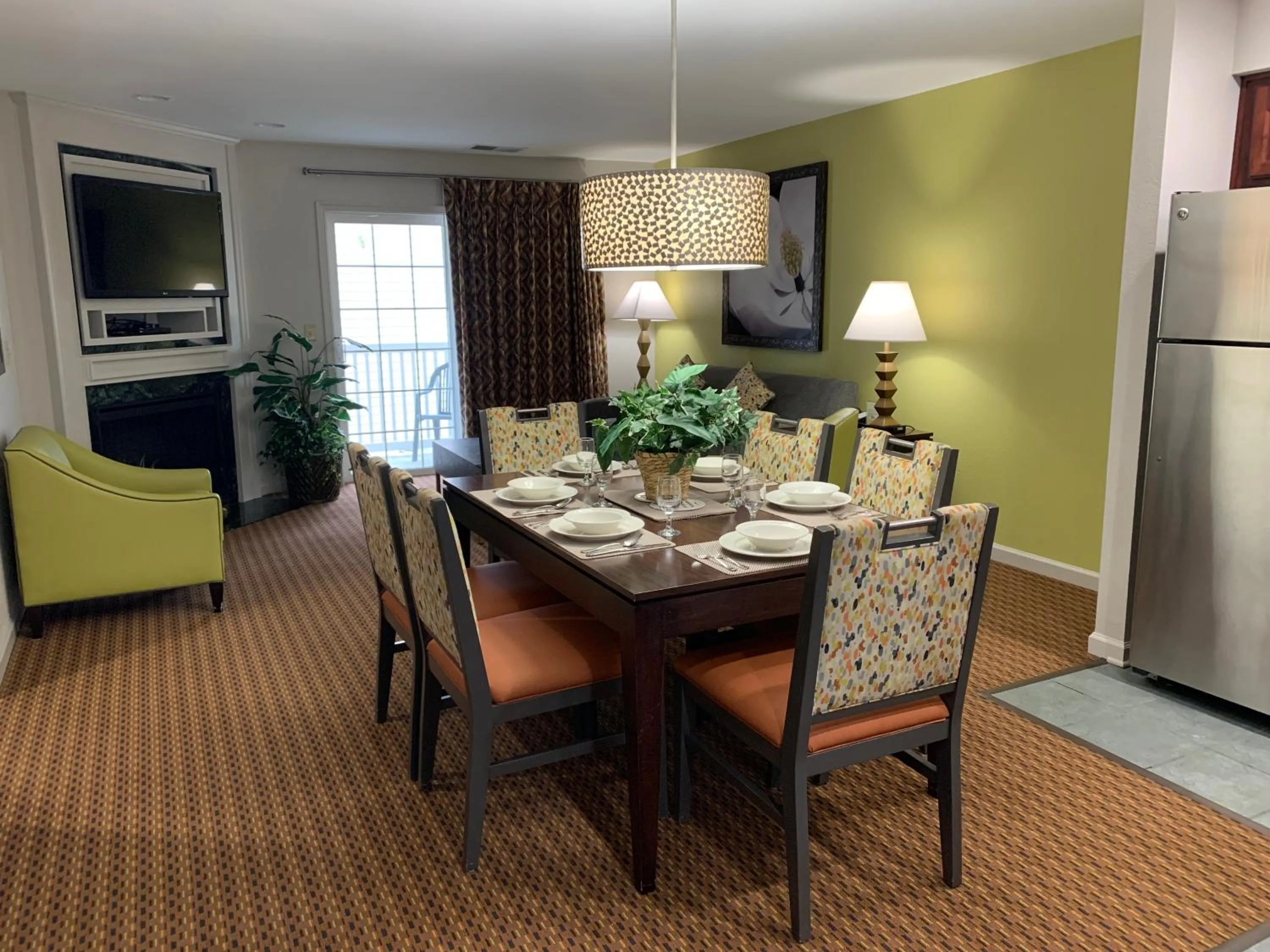 Living room in Vacation Village at Williamsburg