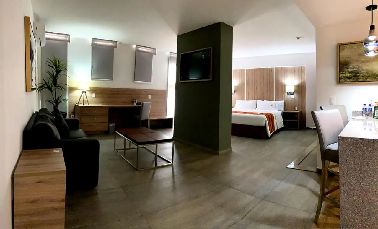 Bed in Hangar Inn Guadalajara Aeropuerto