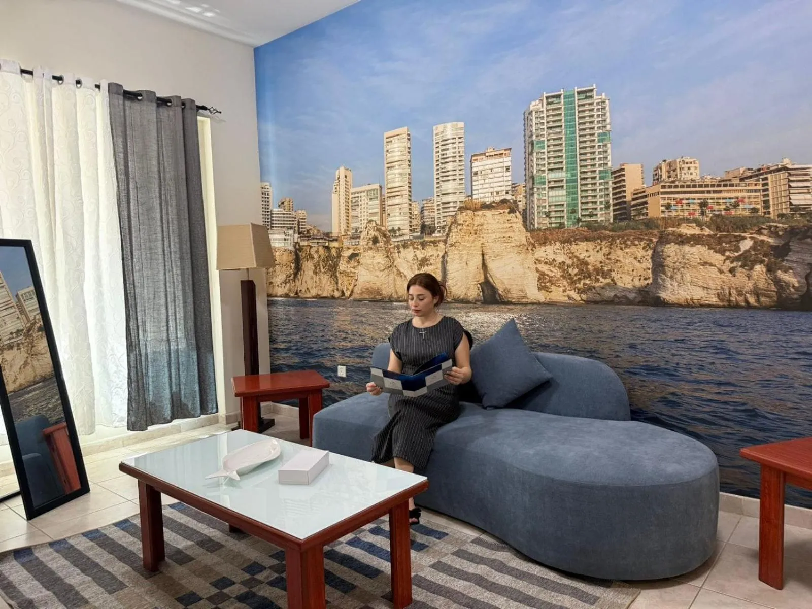 Living room in Al Raya Hotel Apartments