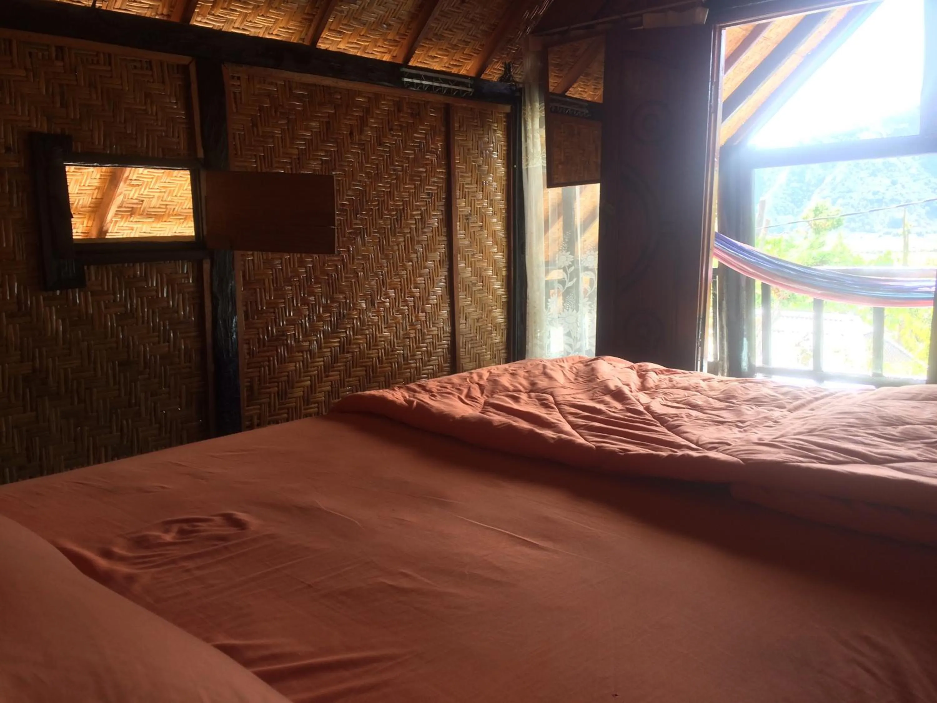 Mountain view, Bed in Sembalun Kita Cottage