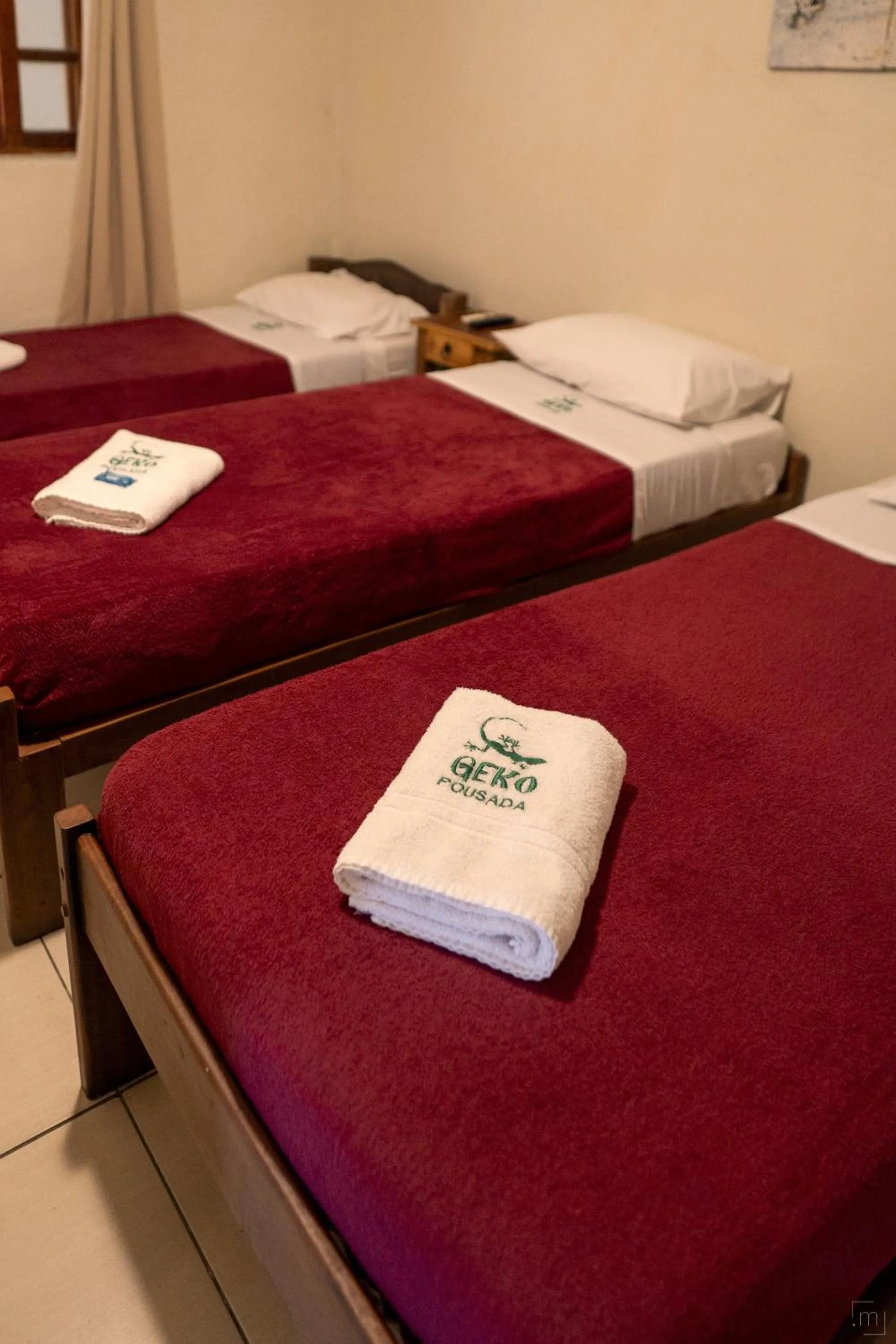 Bed in Geko Pousada Paraty