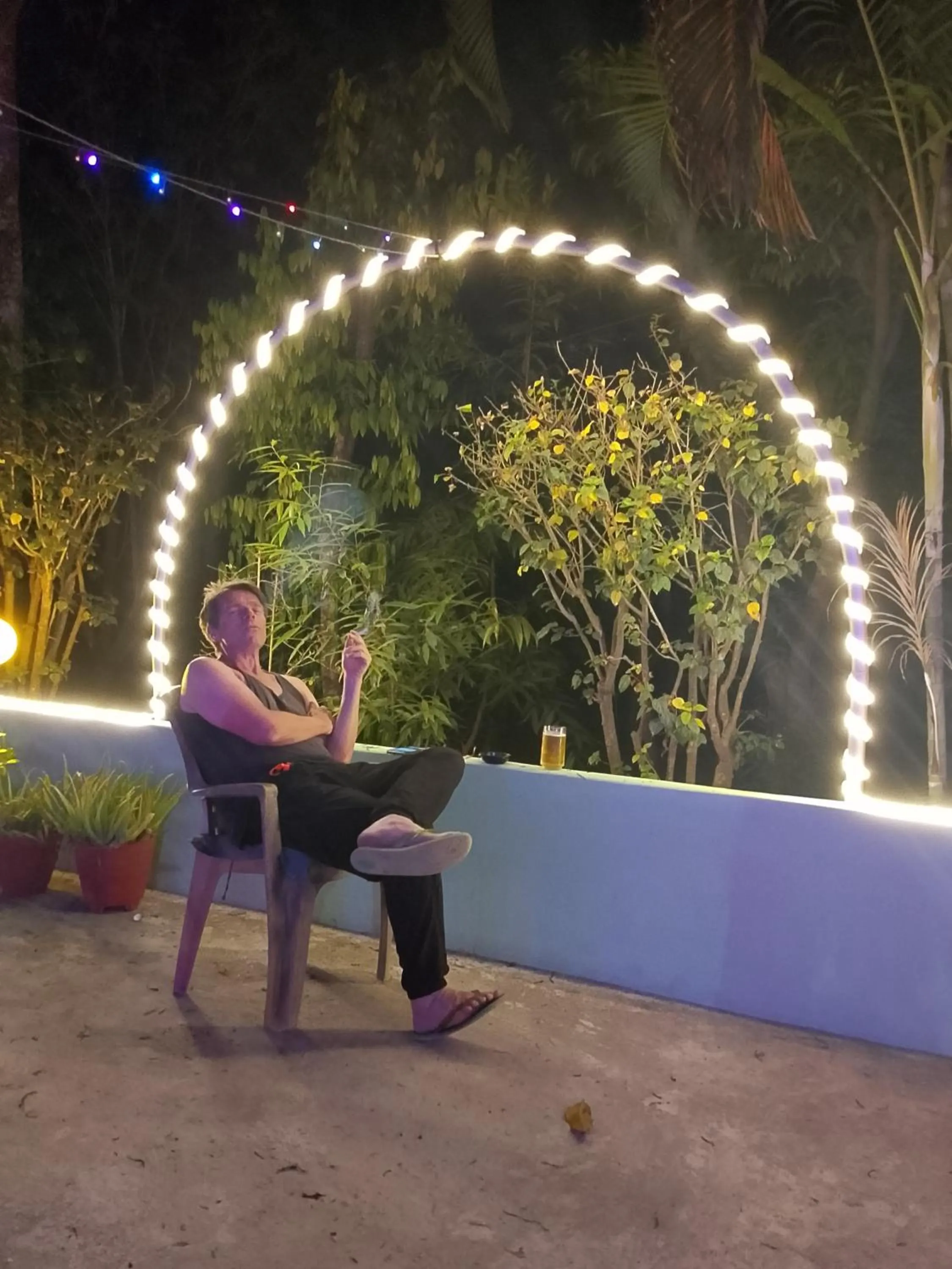 Garden in Hotel Rhino Land-Sauraha Family Home