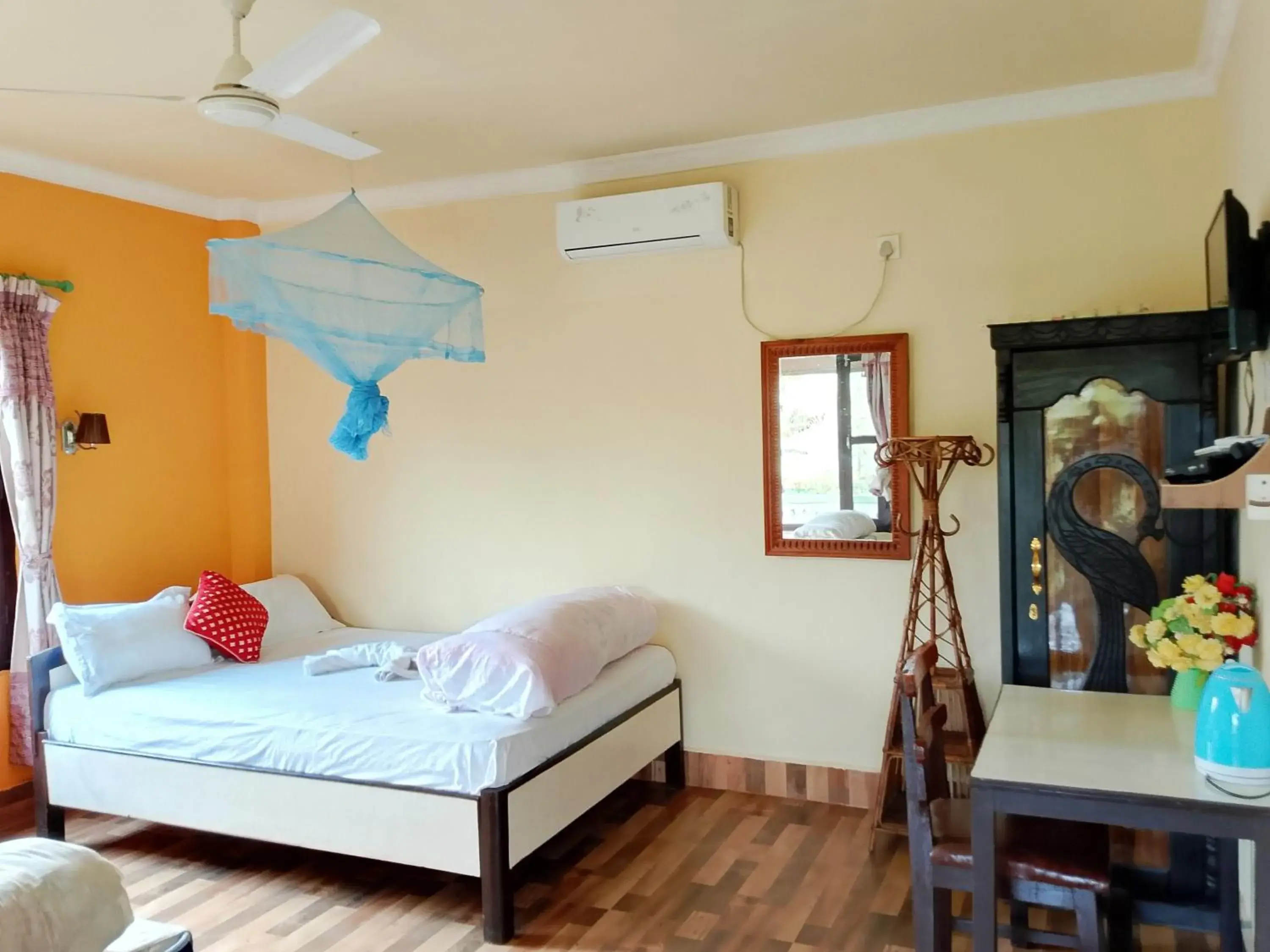 Double Room with Balcony in Hotel Rhino Land-Sauraha Family Home Double Room with Balcony in Hotel Rhino Land-Sauraha Family Home