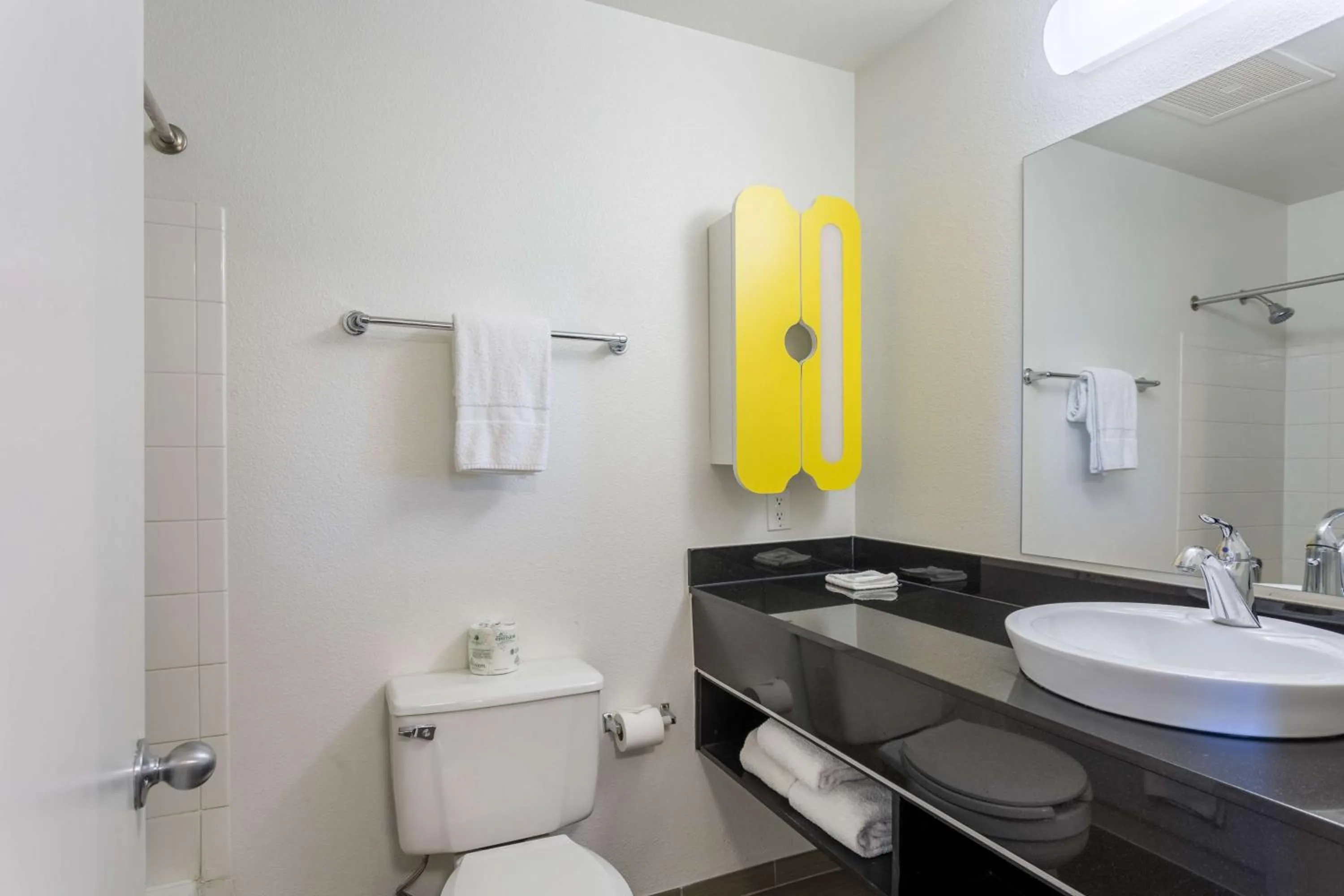 Shower in Studio 6-Albuquerque, NM - North