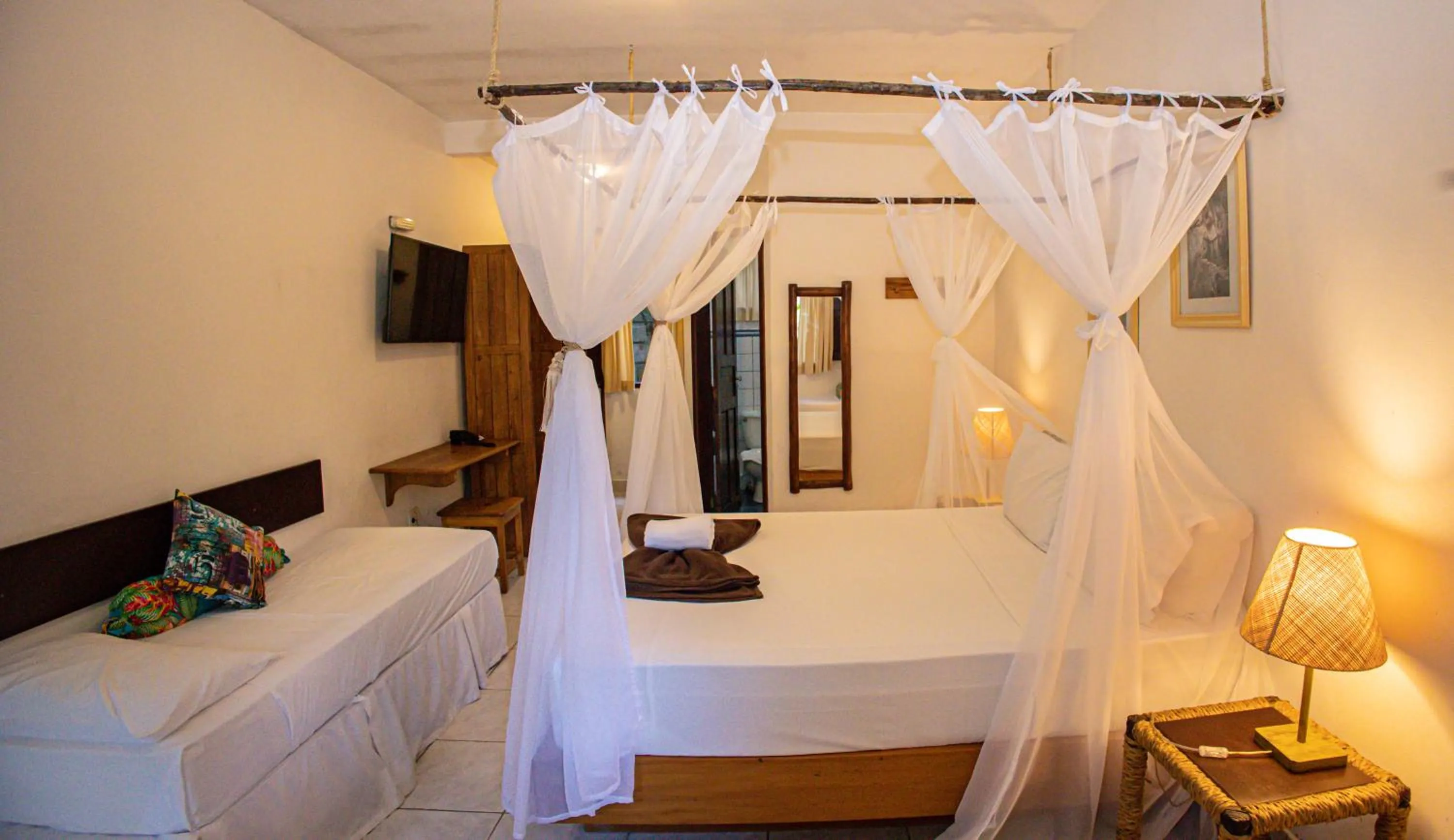 Bed in Pousada Saudosa Maloca