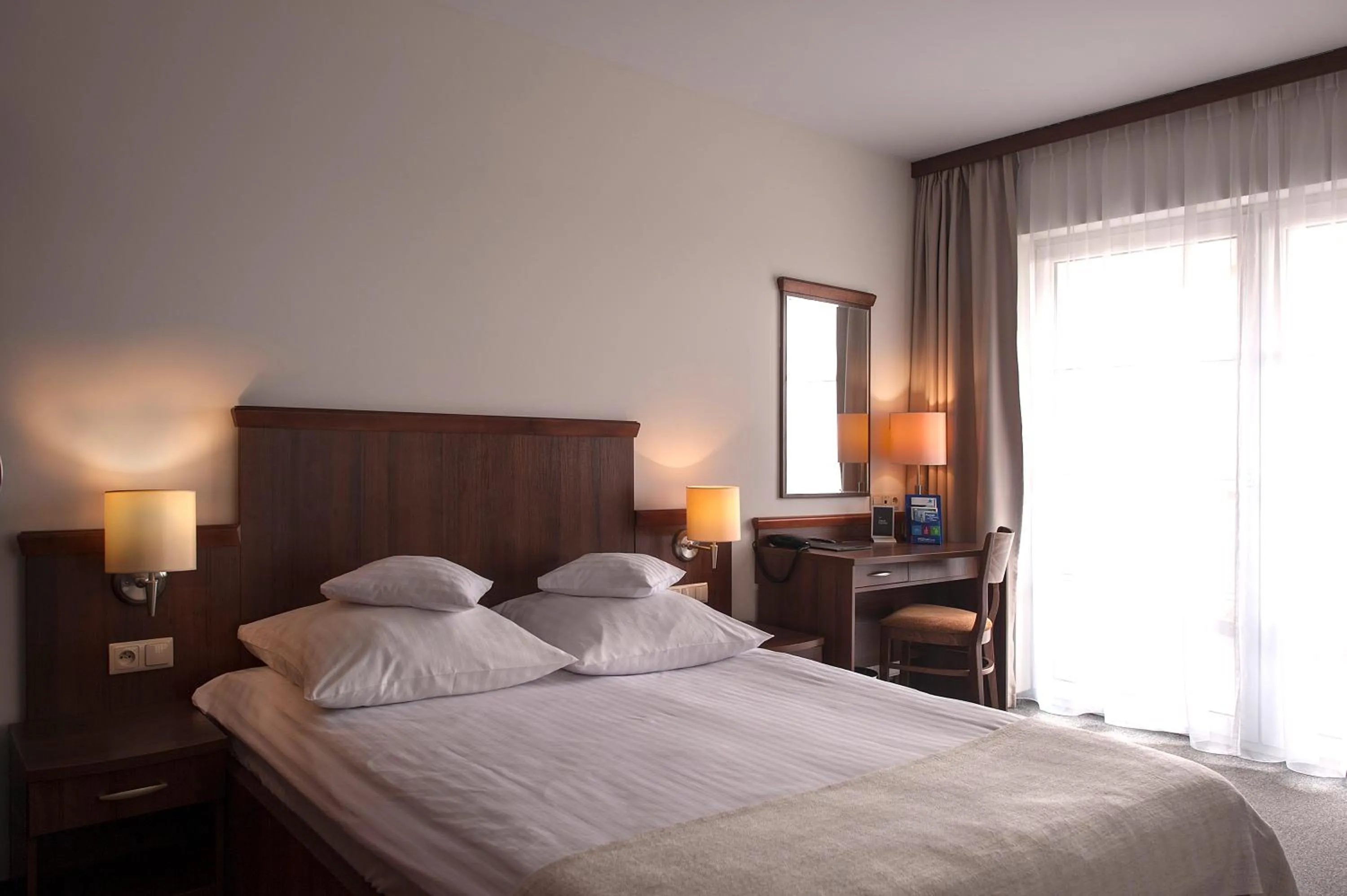 Bed in Hotel Edison Poznań Lotnisko Ławica