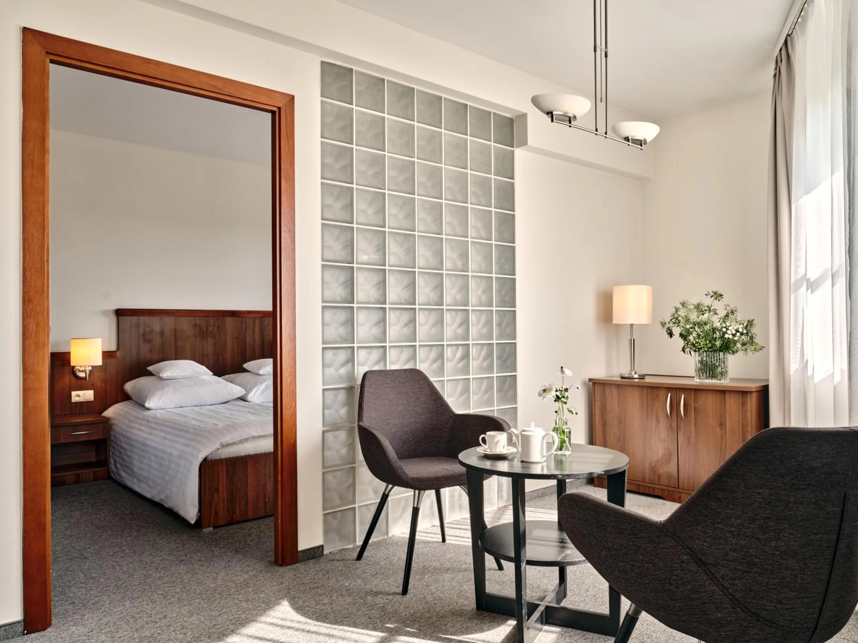 Bed in Hotel Edison Poznań Lotnisko Ławica