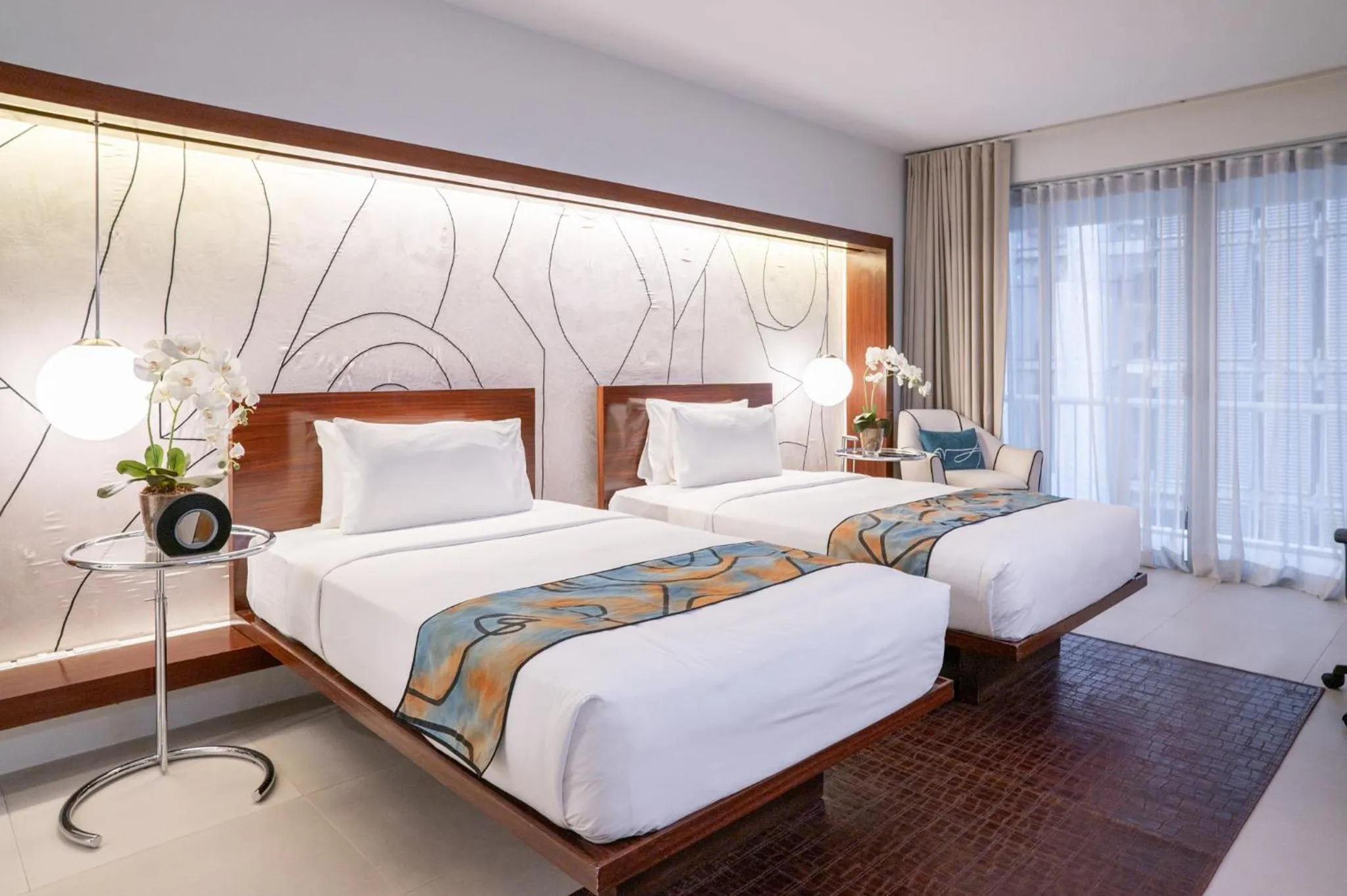 Bed in The Picasso Boutique Serviced Residences Managed by HII