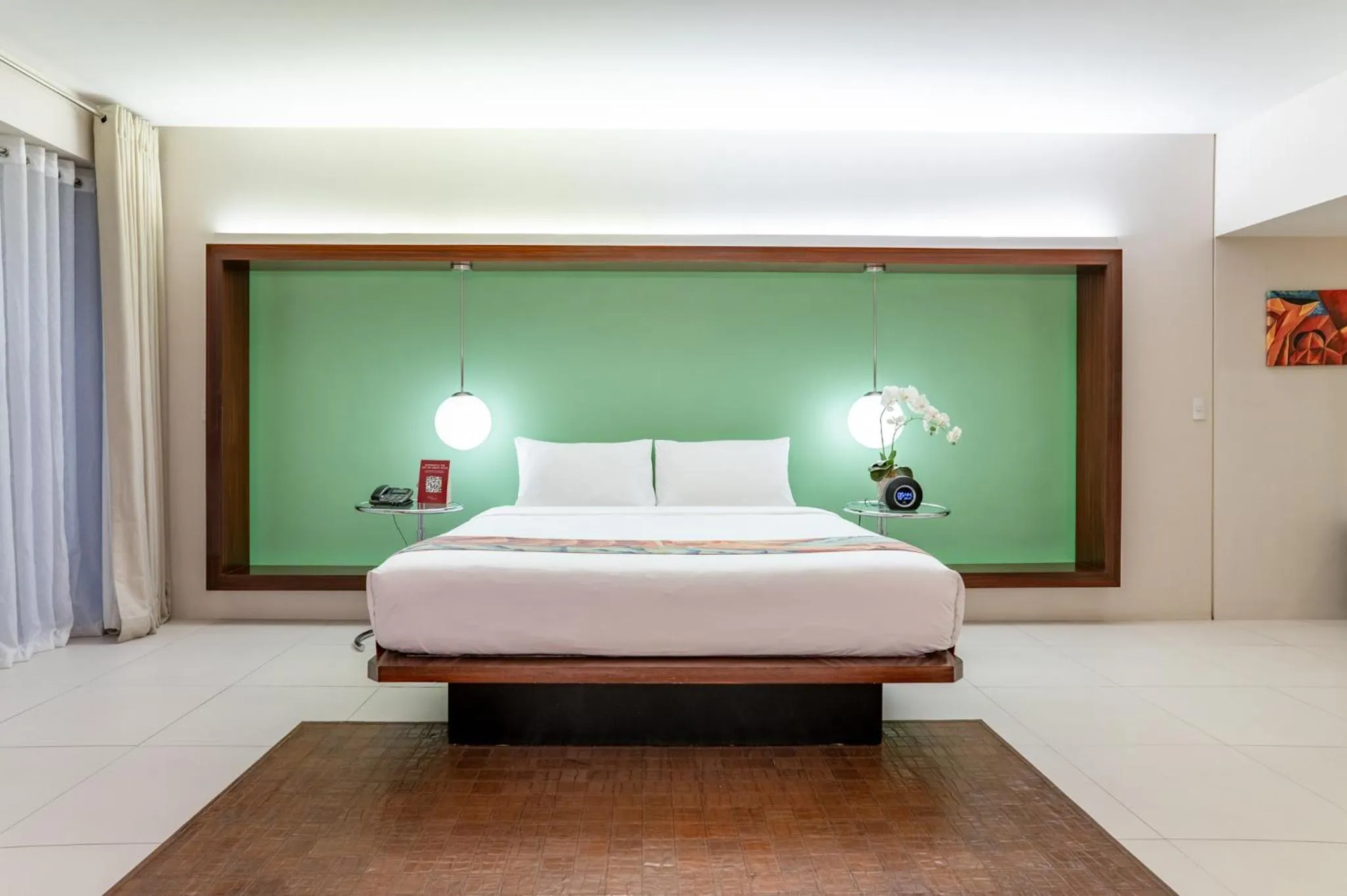 Bed in The Picasso Boutique Serviced Residences Managed by HII