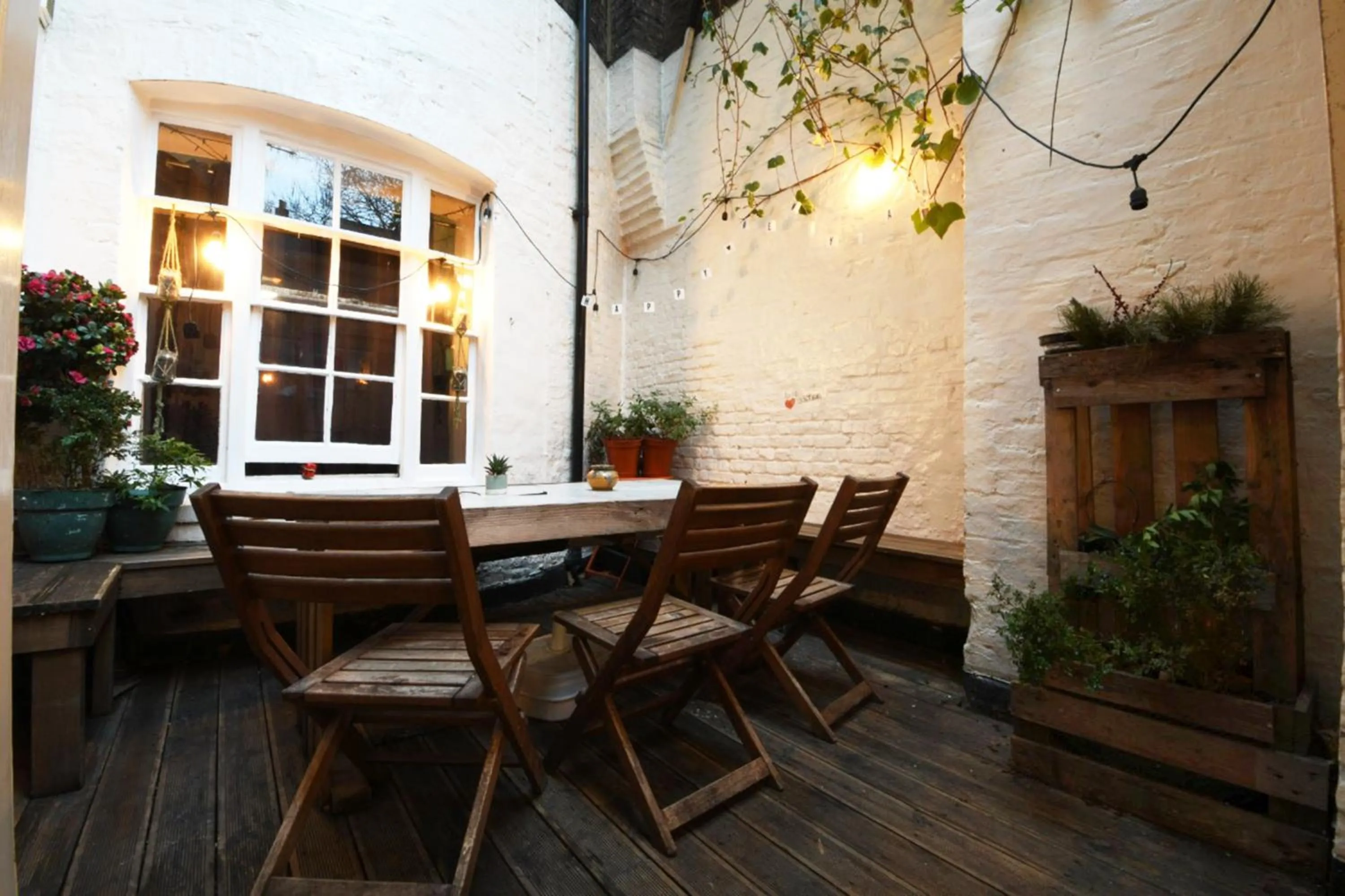 Patio in Astor Museum Hostel