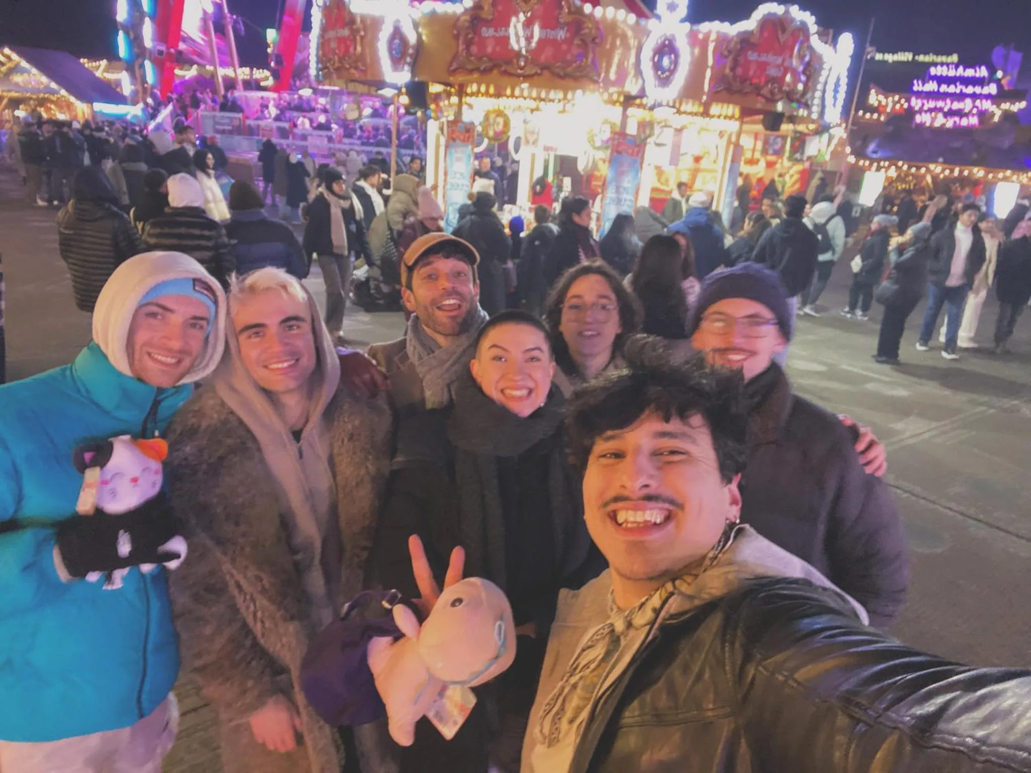 group of guests in Astor Museum Hostel
