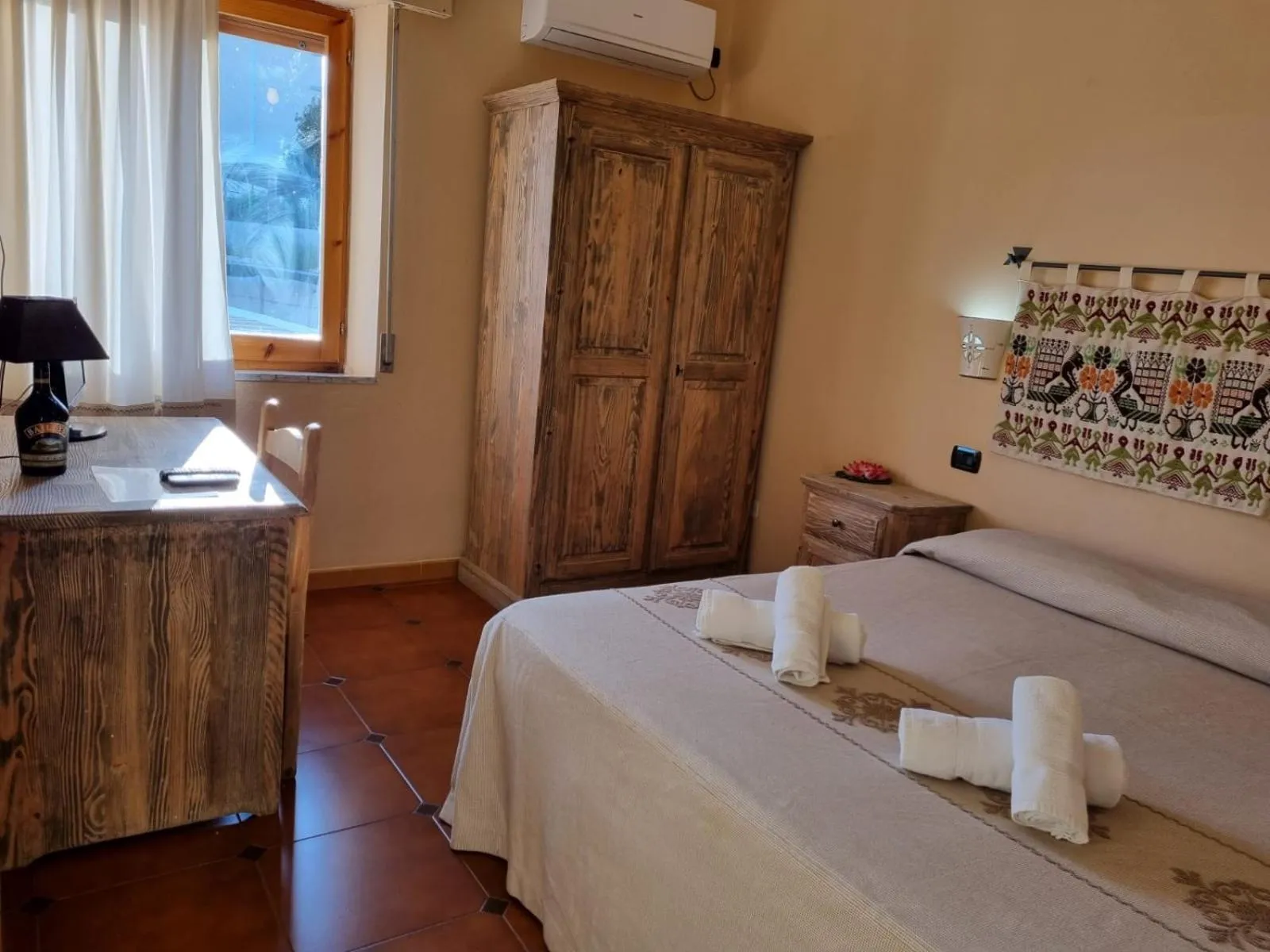 Bed in Hotel Plammas