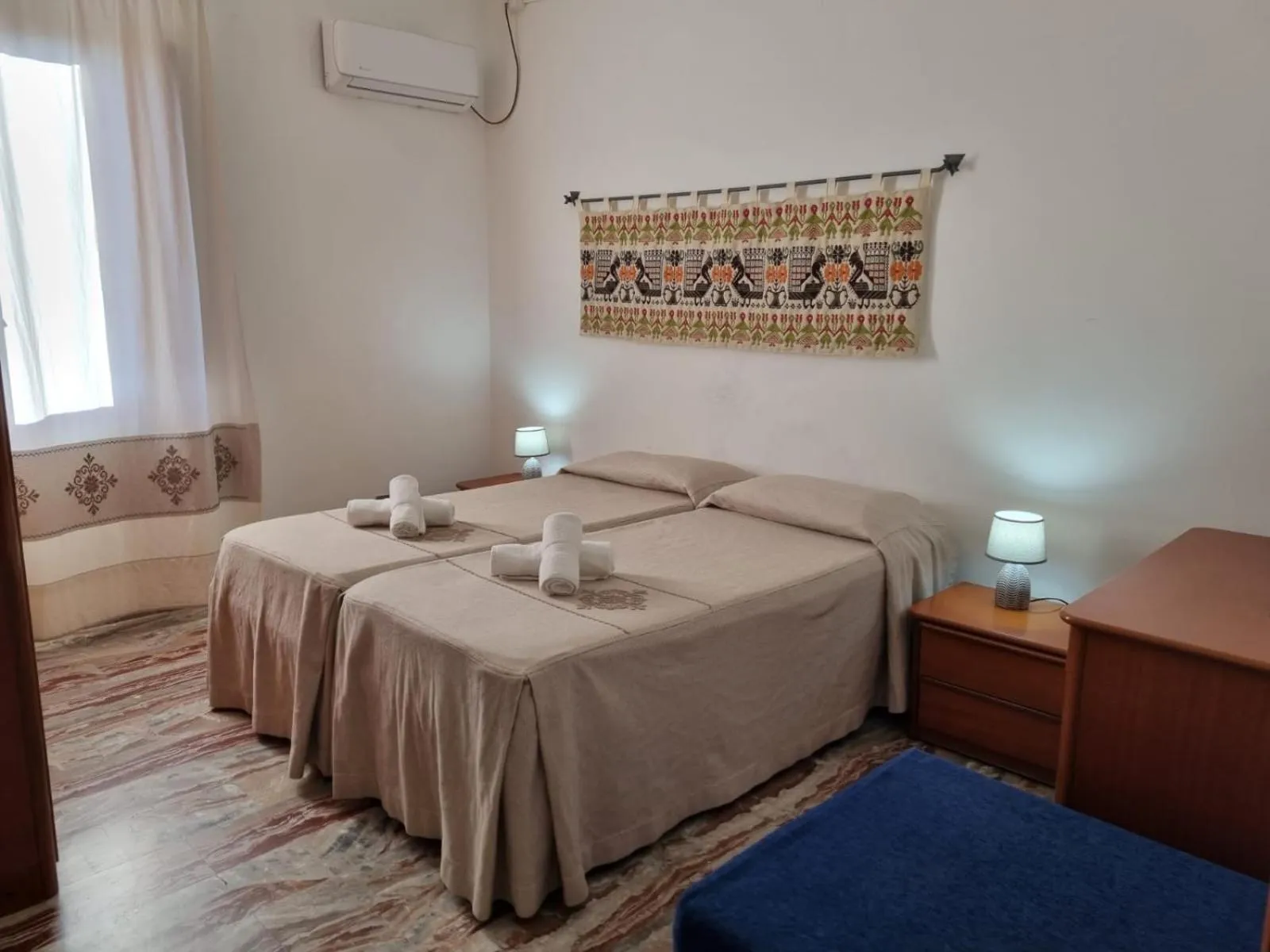 Bed in Hotel Plammas