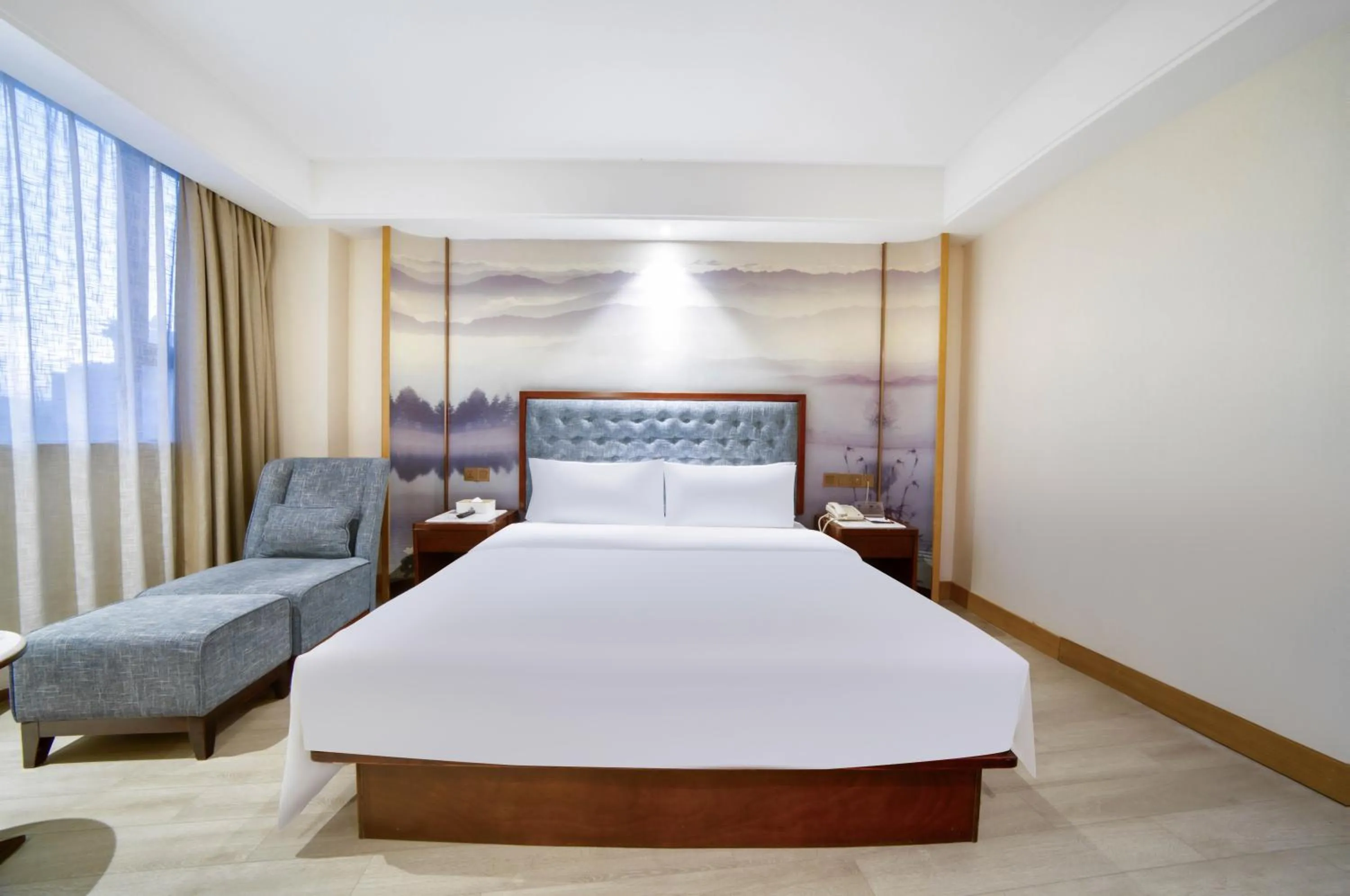 Bed in Hendra Hotel - Wenzhou Longwan International Airport Yongzhong Metro Station Branch