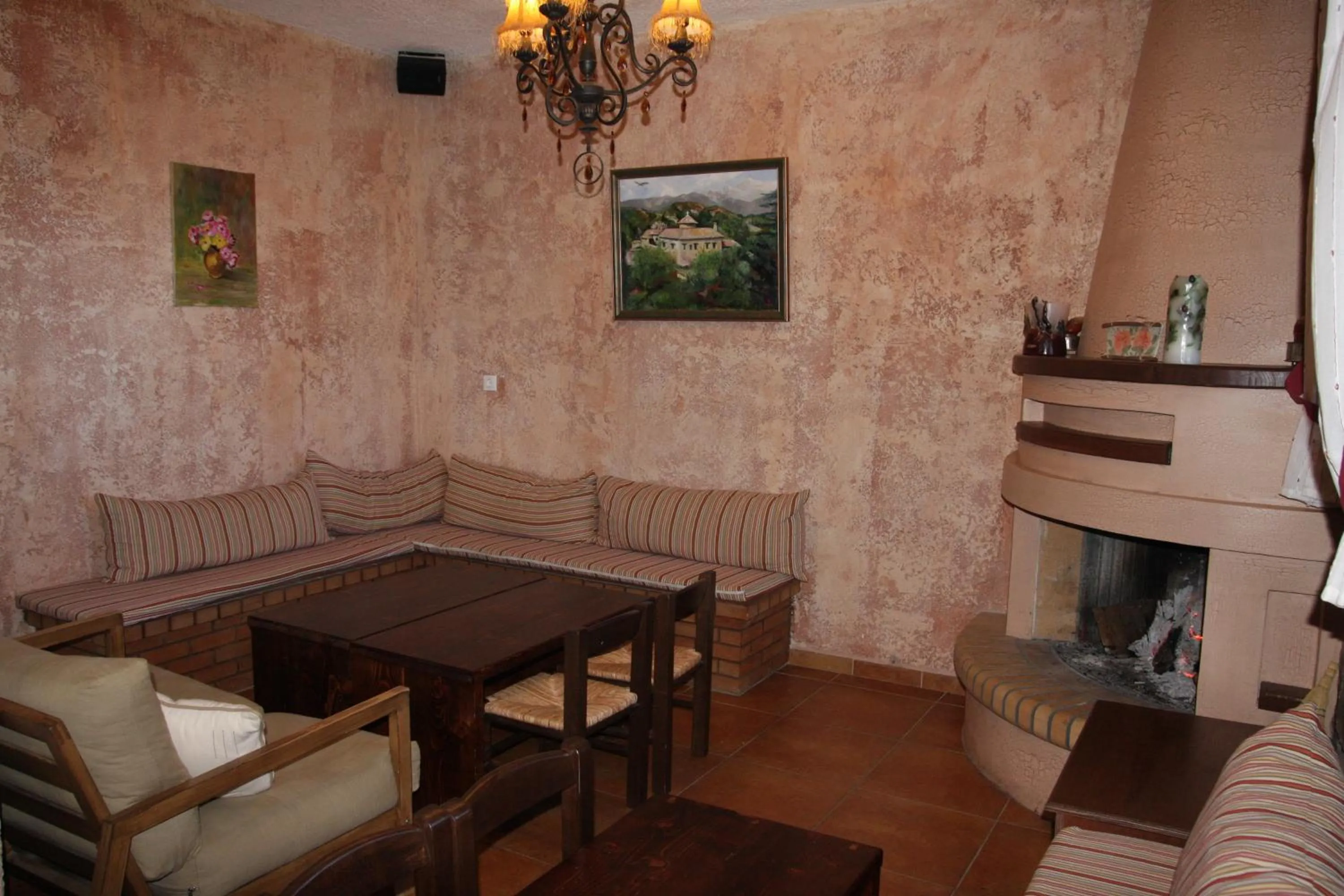 Seating area in Faris Hotel