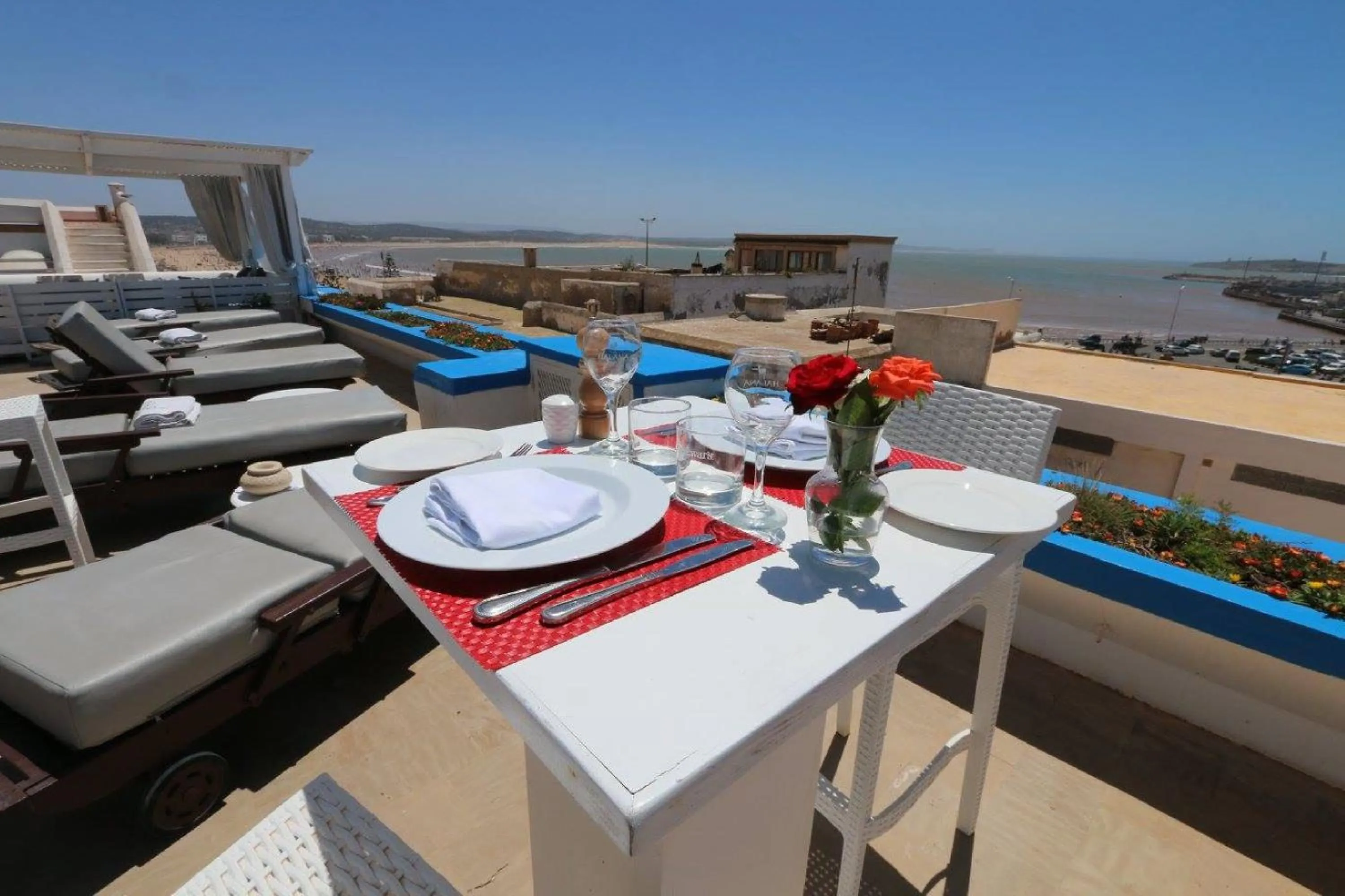 Balcony/Terrace in Riad Dar L'Oussia & SPA