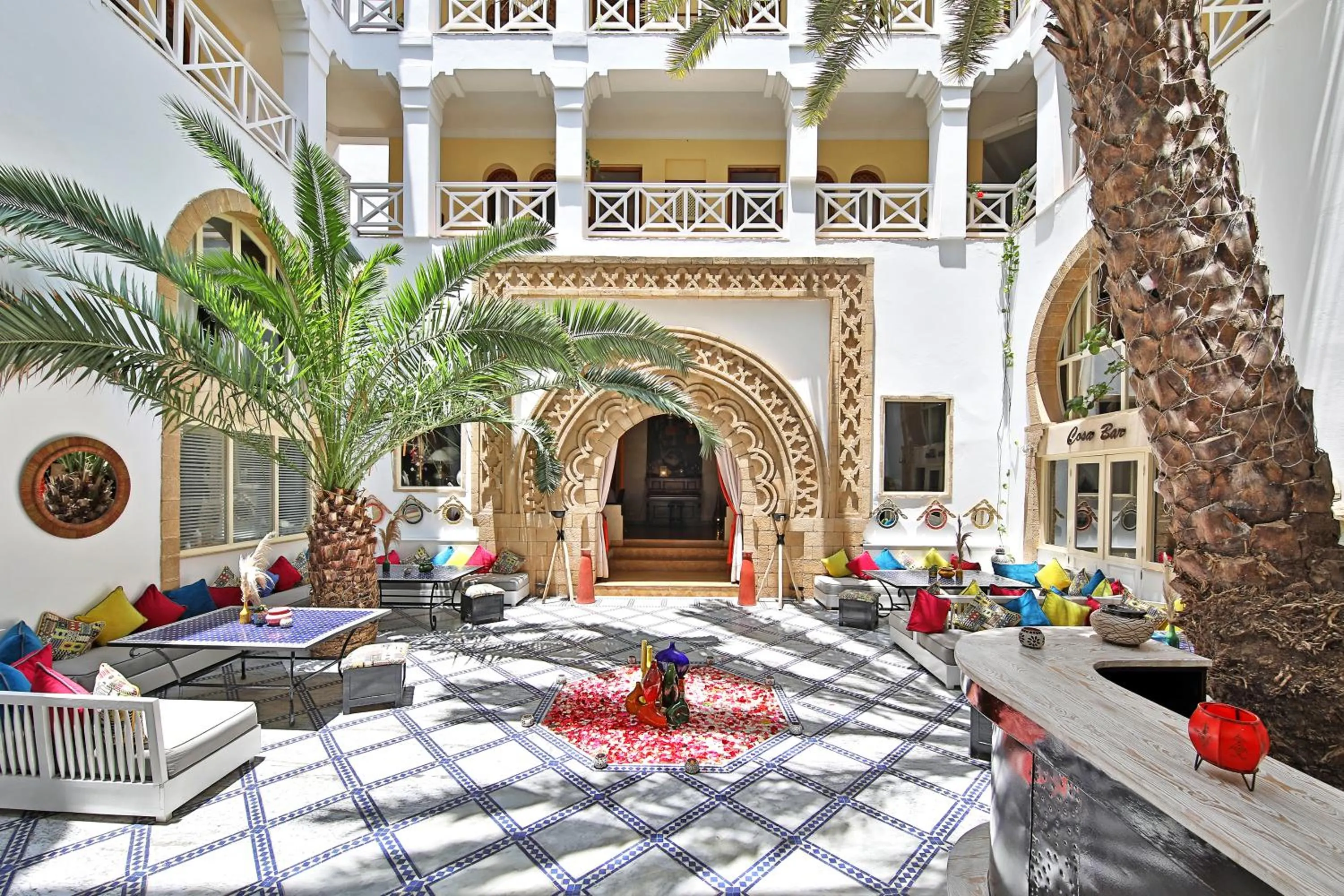 Patio in Riad Dar L'Oussia & SPA