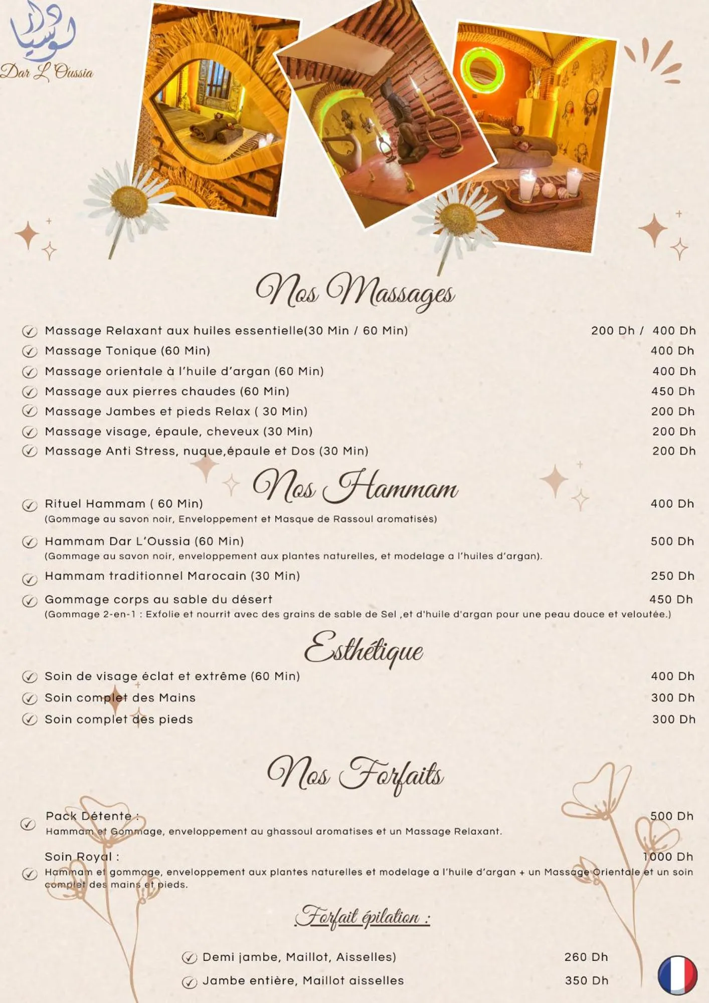 Massage in Riad Dar L'Oussia & SPA