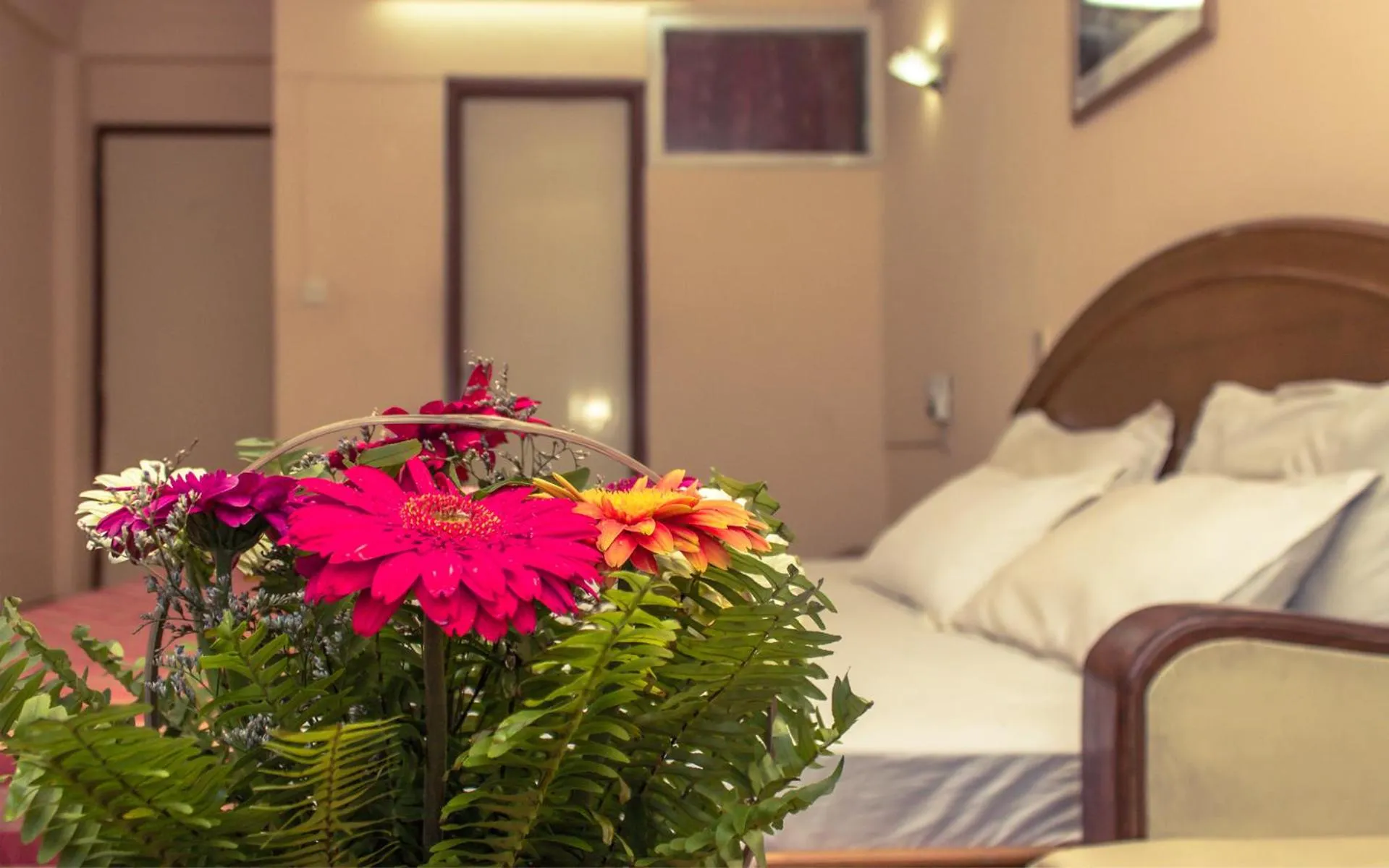 Decorative detail, Bed in Hotel Kamal