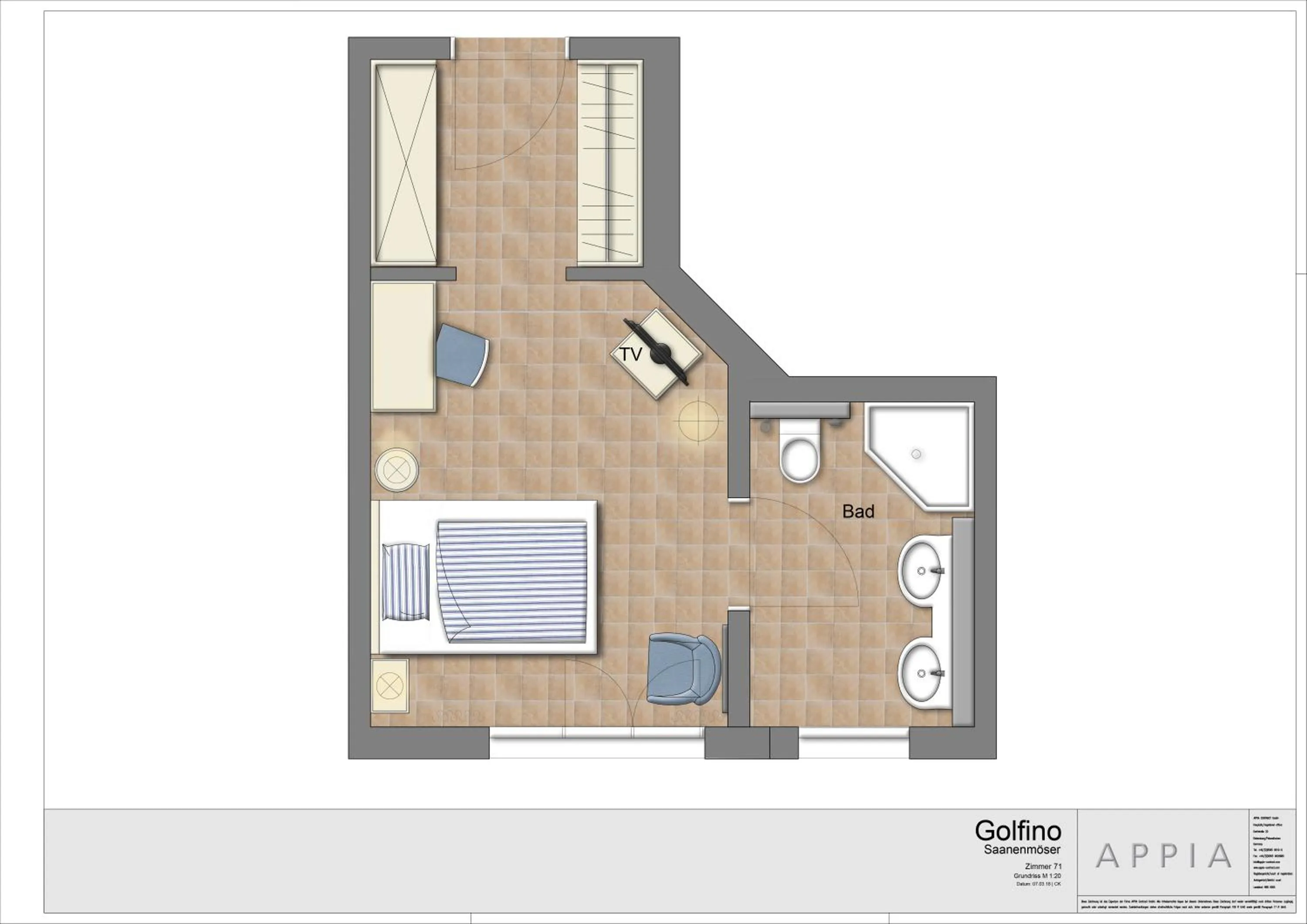 Floor plan in GOLFHOTEL Les Hauts de Gstaad & SPA