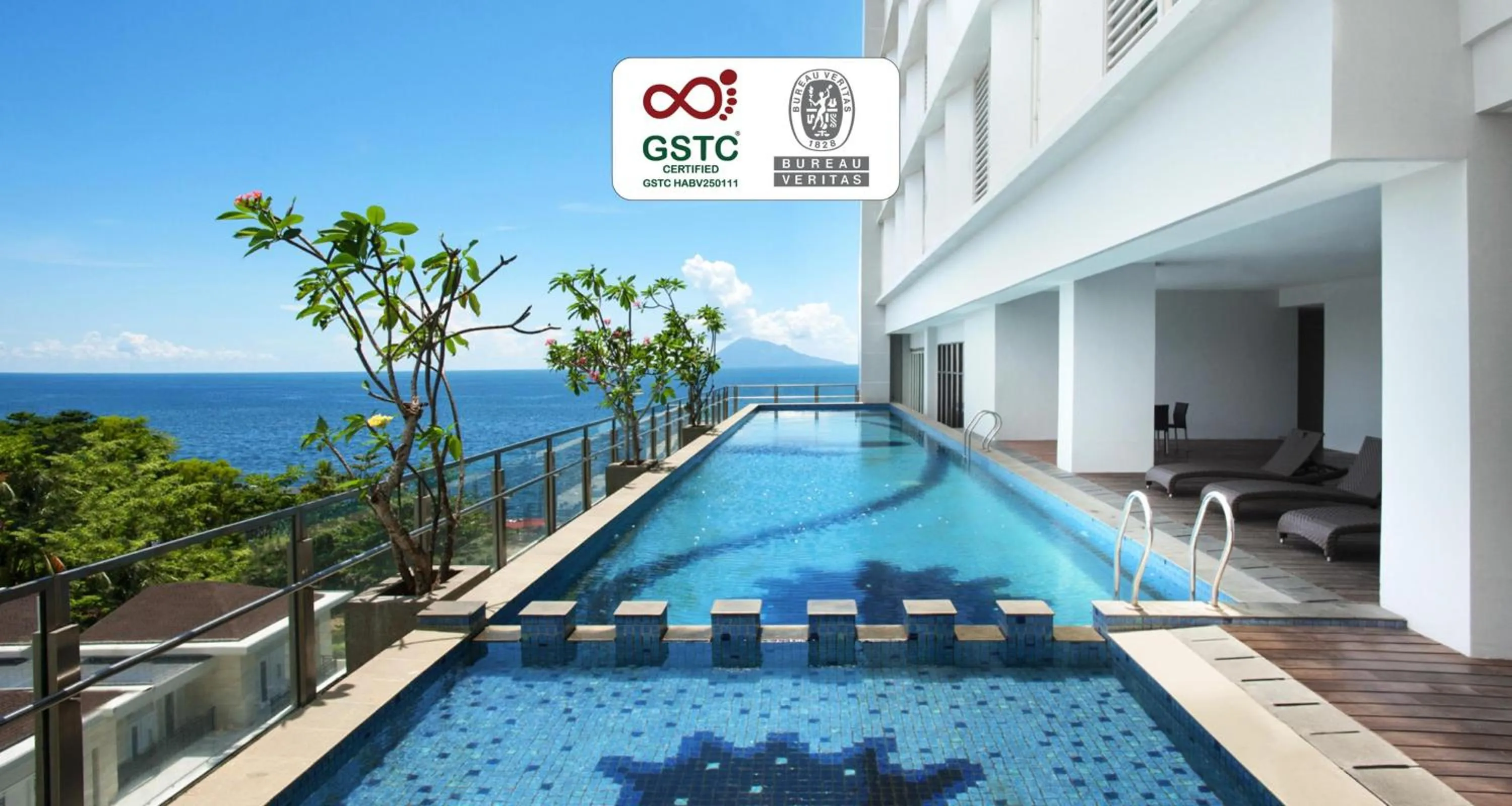 Pool view in Best Western The Lagoon Hotel