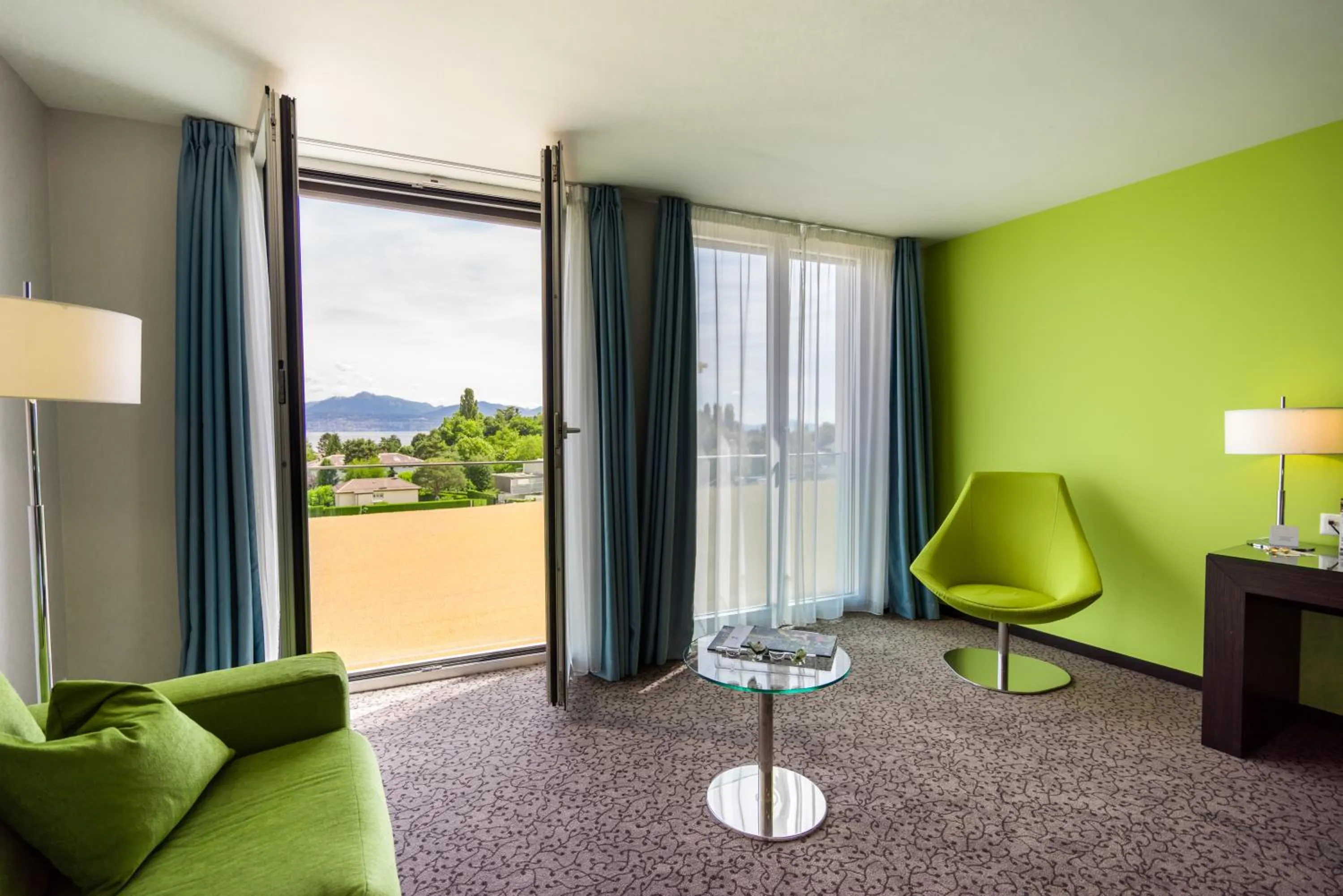 Lake view in Starling Hotel Lausanne