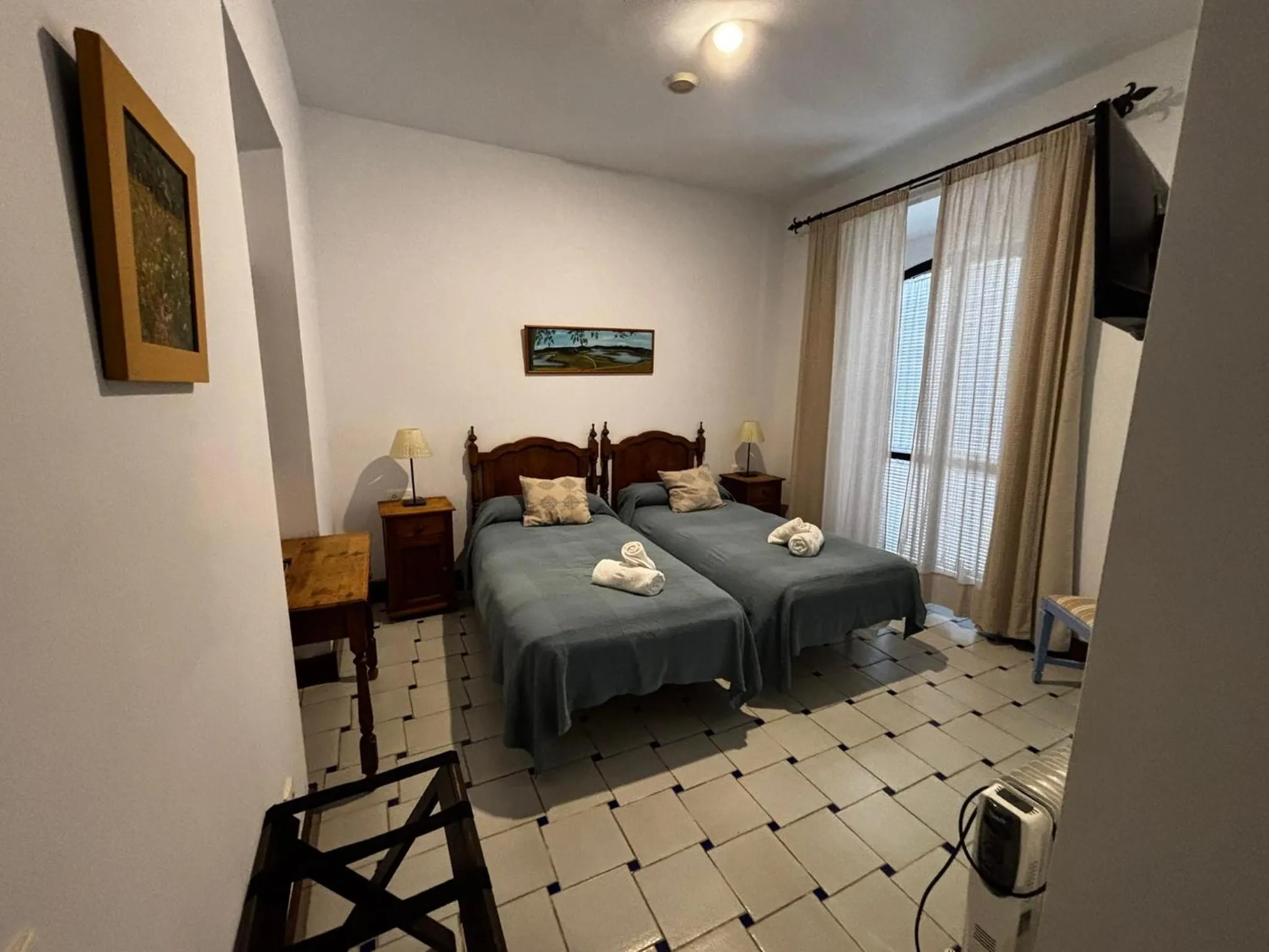 Bed in Hotel Entreolivos