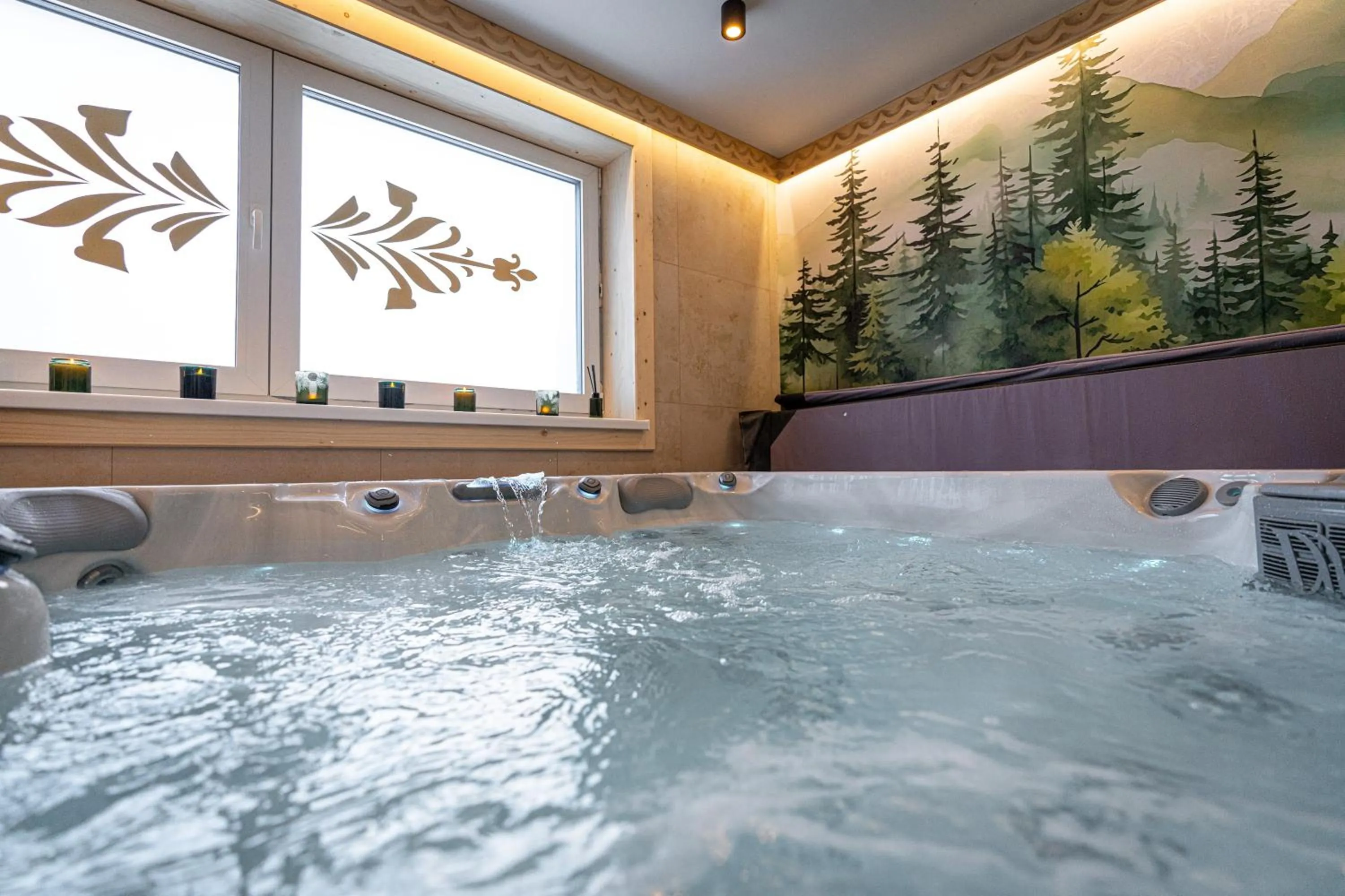 Hot Tub in Pensjonat Dawidek