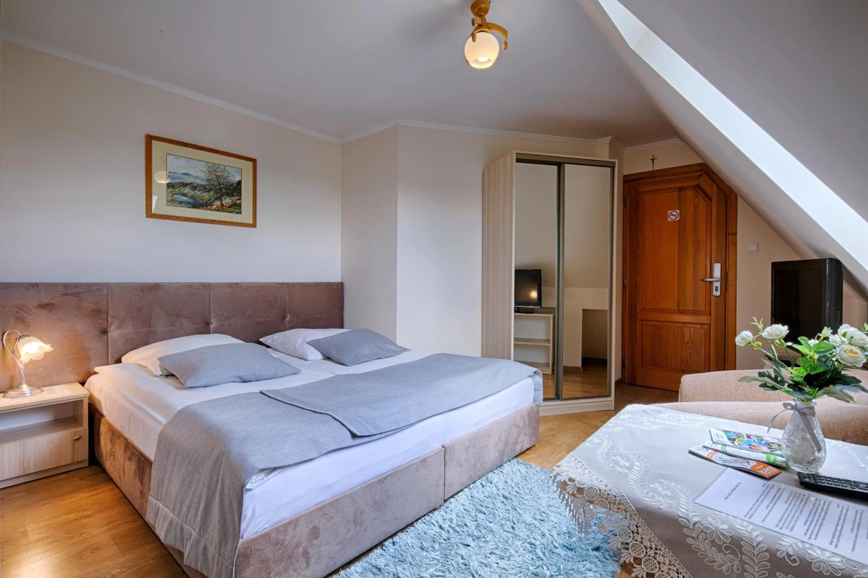 Bed in Pensjonat Dawidek