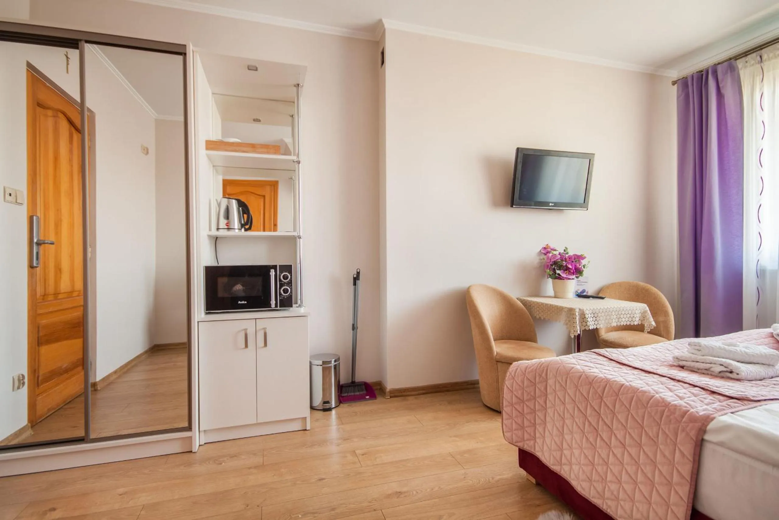 View (from property/room), Bed in Pensjonat Dawidek