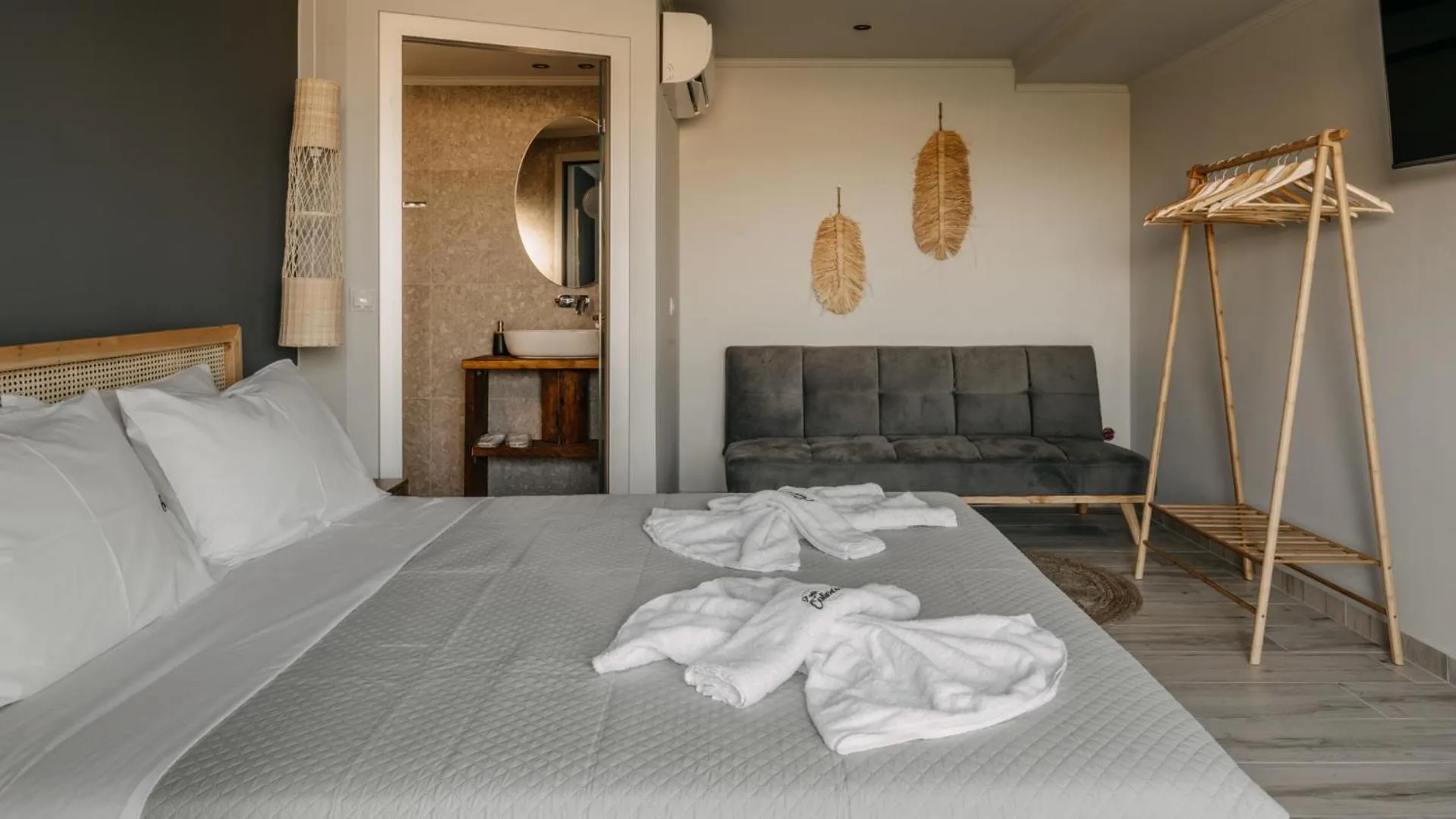 Bed in Zante Calinica Hotel