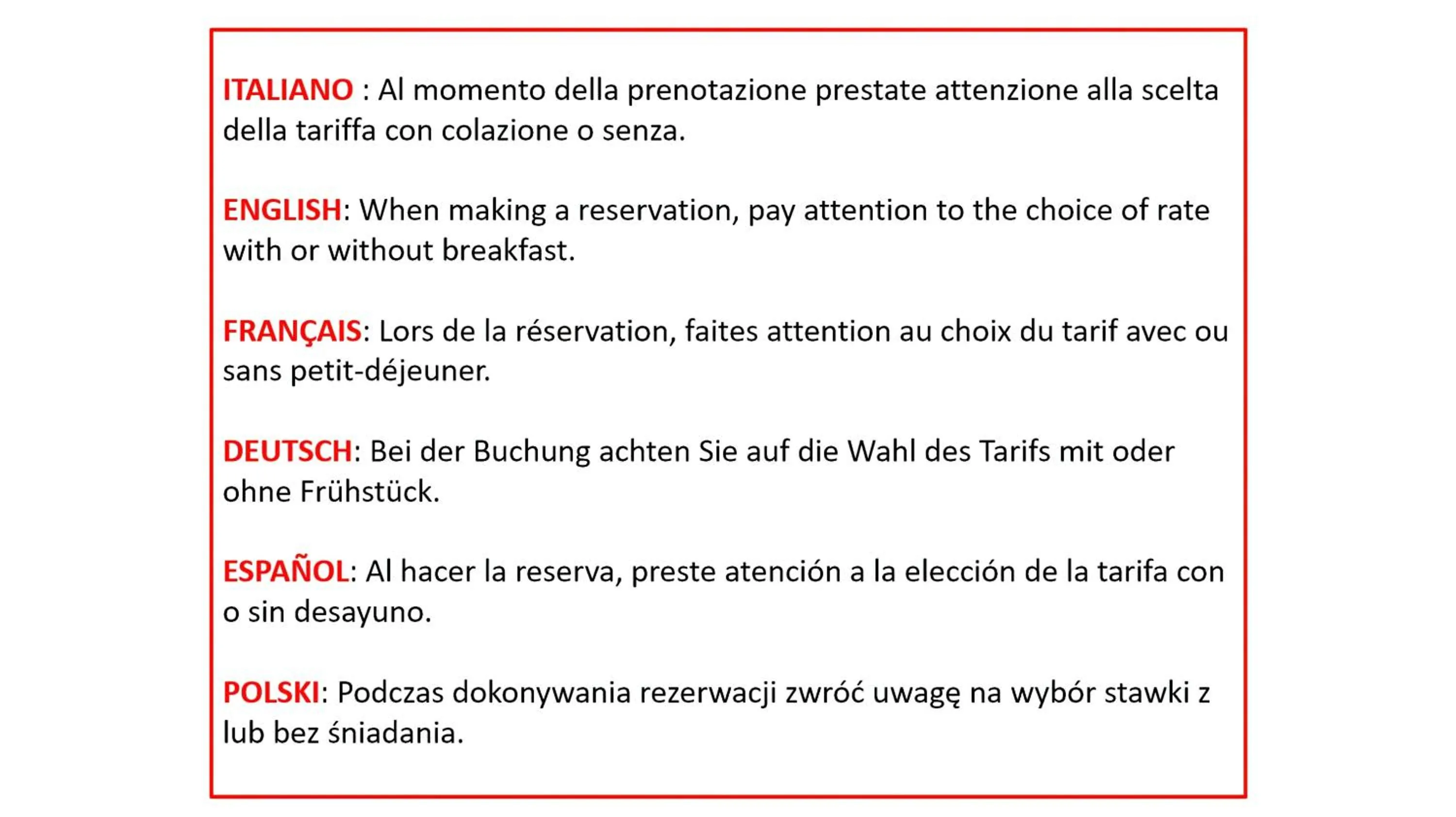 Food in Hybla Major B&B