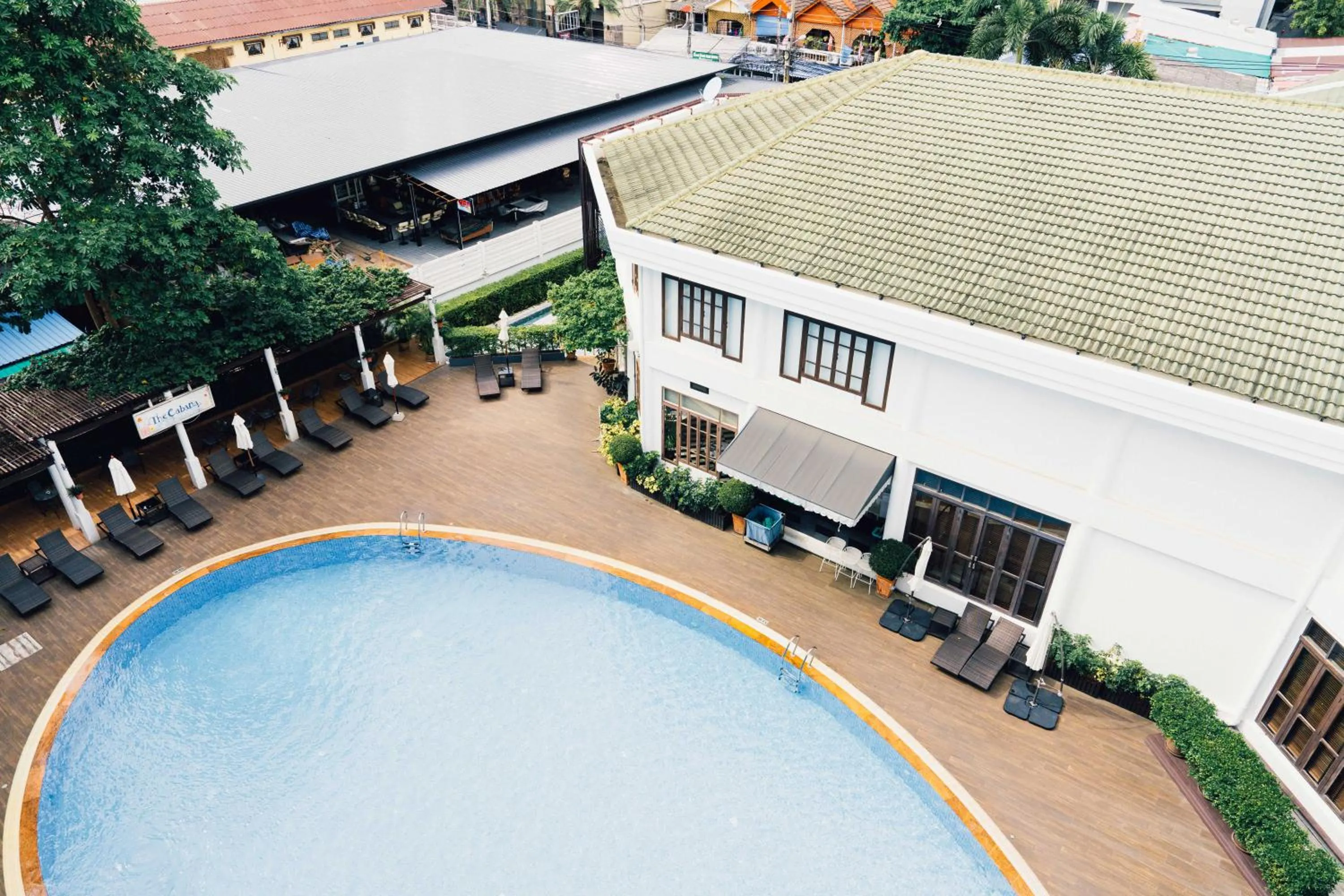 Pool view in Areca Lodge