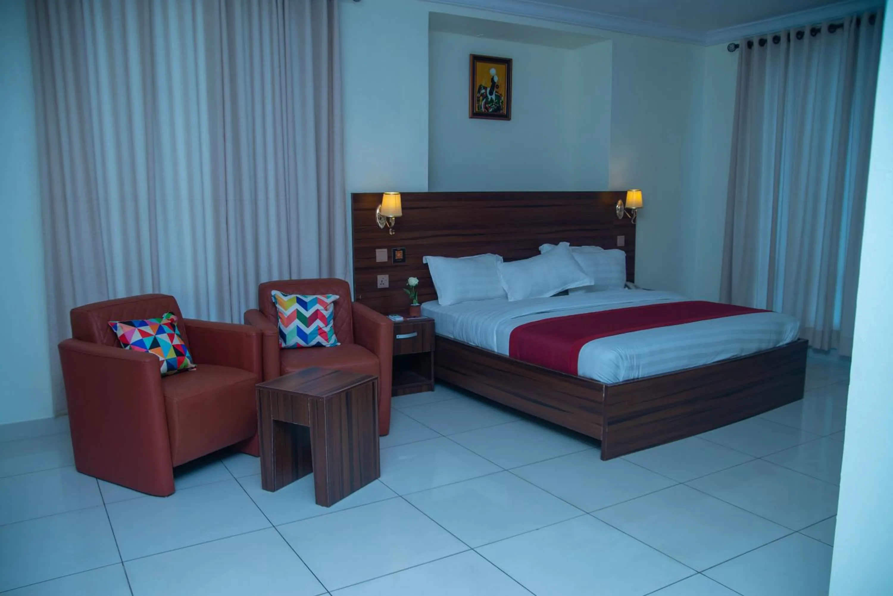 Bed in Posh Hotel and Suites Victoria Island