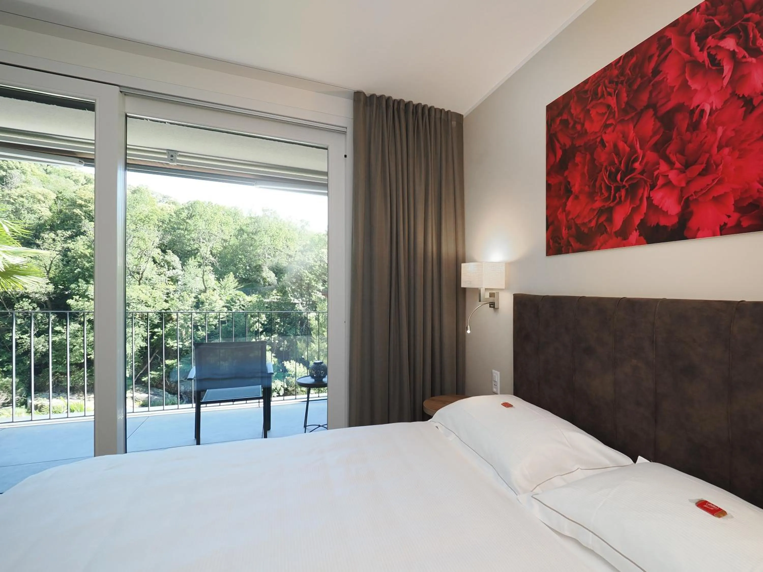 View (from property/room), Bed in Charme Hotel Ristorante Tre Terre