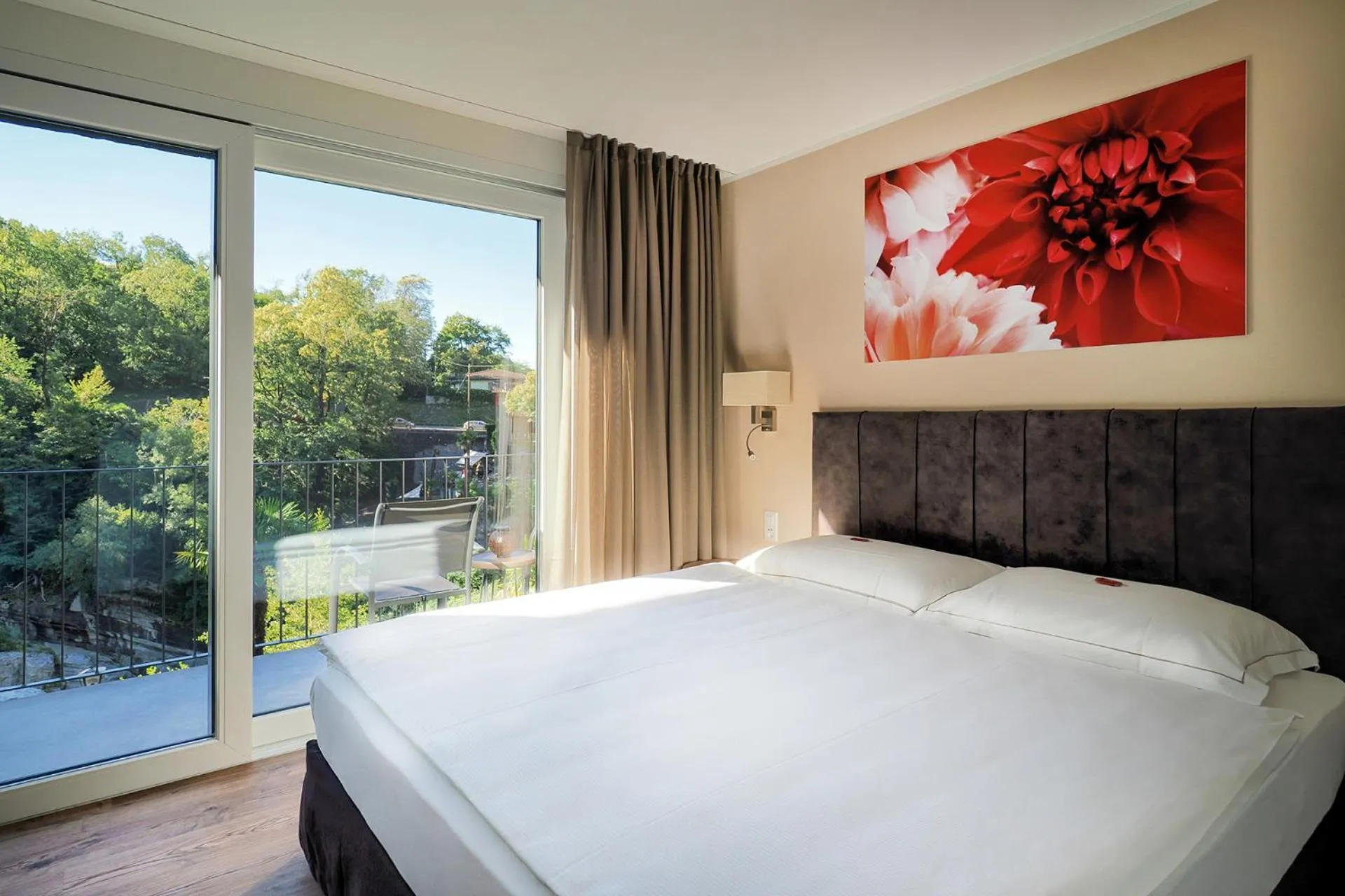 View (from property/room), Bed in Charme Hotel Ristorante Tre Terre